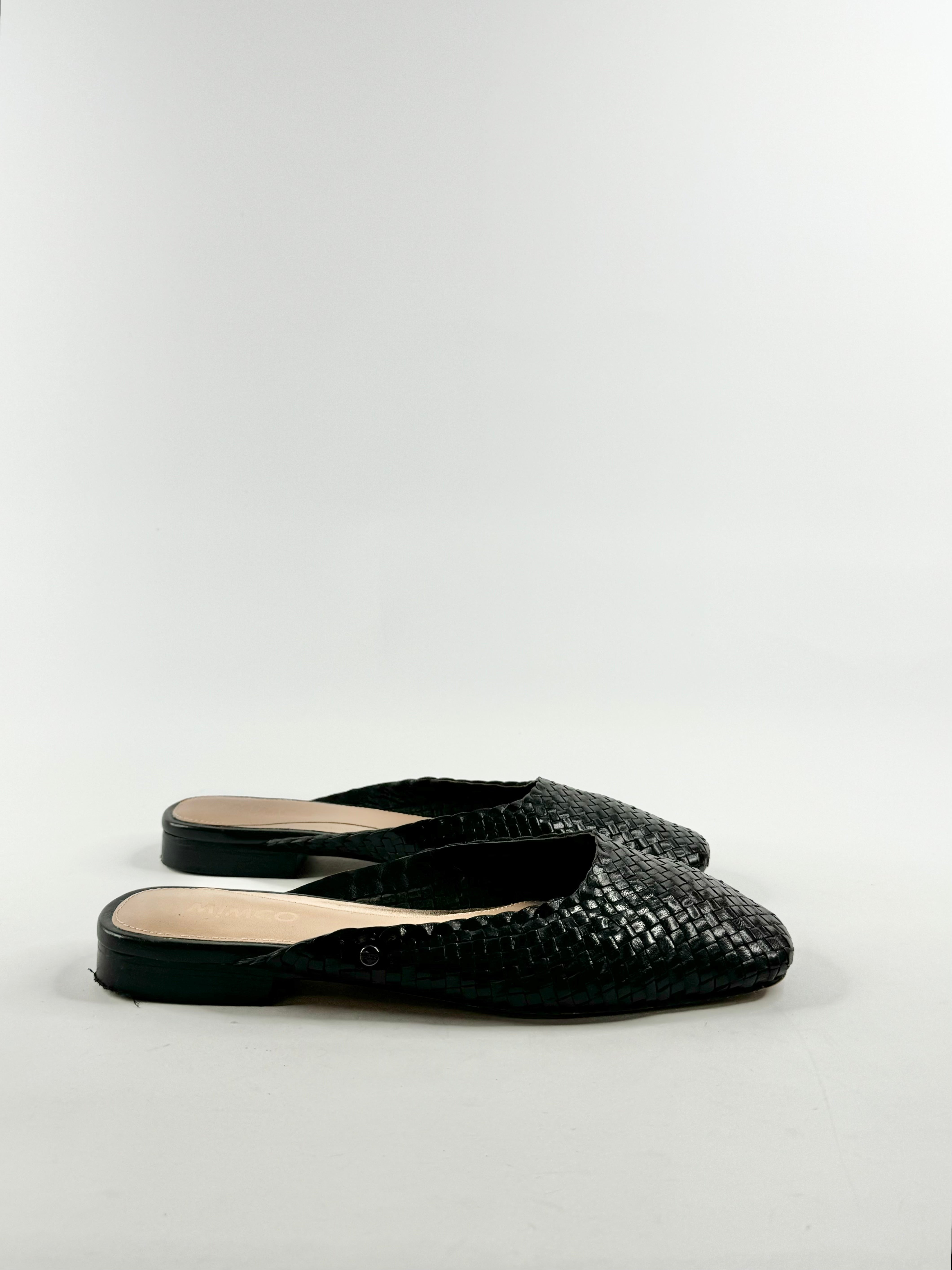 Mimco Black Woven Flat Mules - EU38
