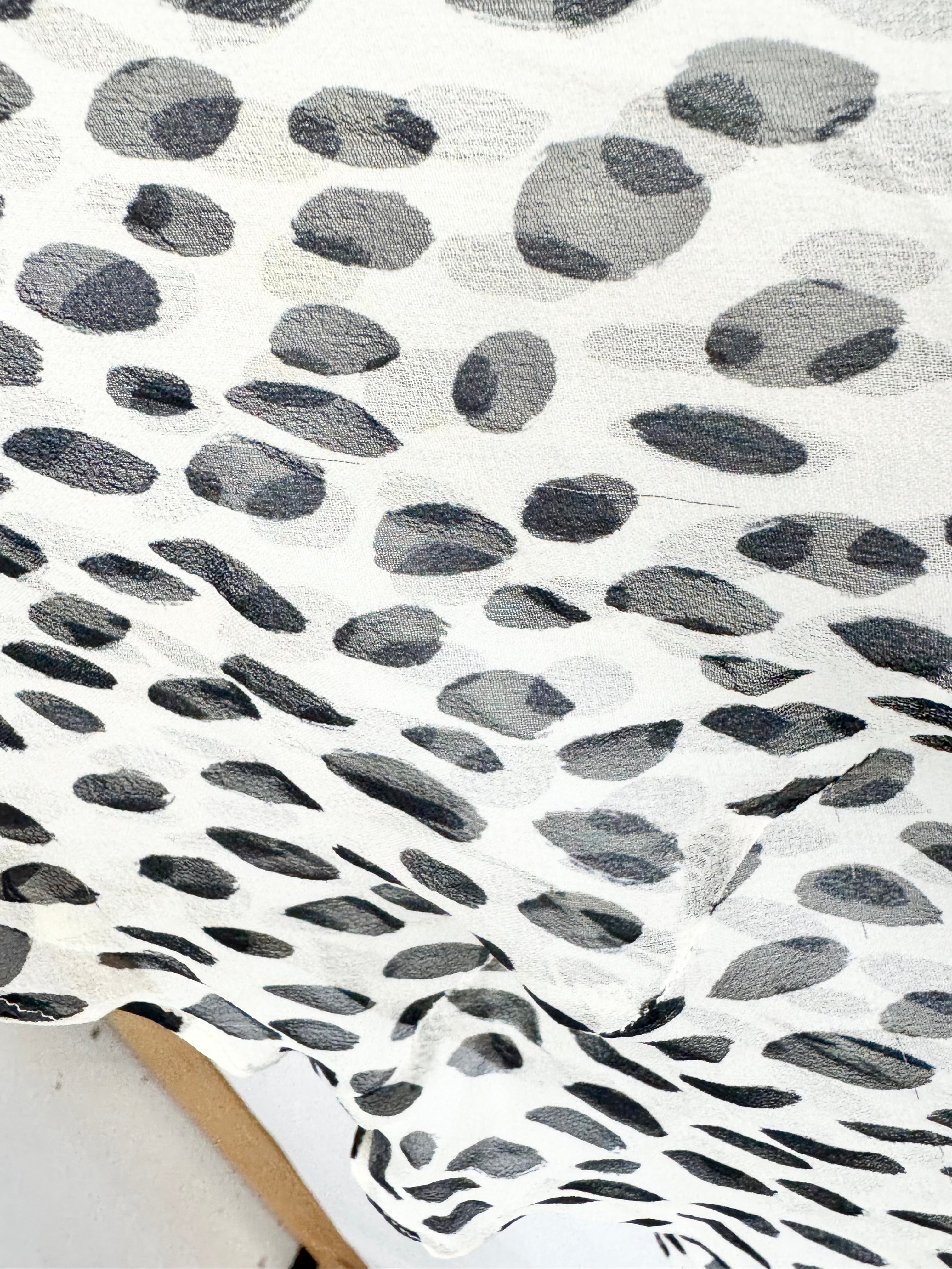 Carla Zampatti Black & White Bias Cut Silk Gown - AU10