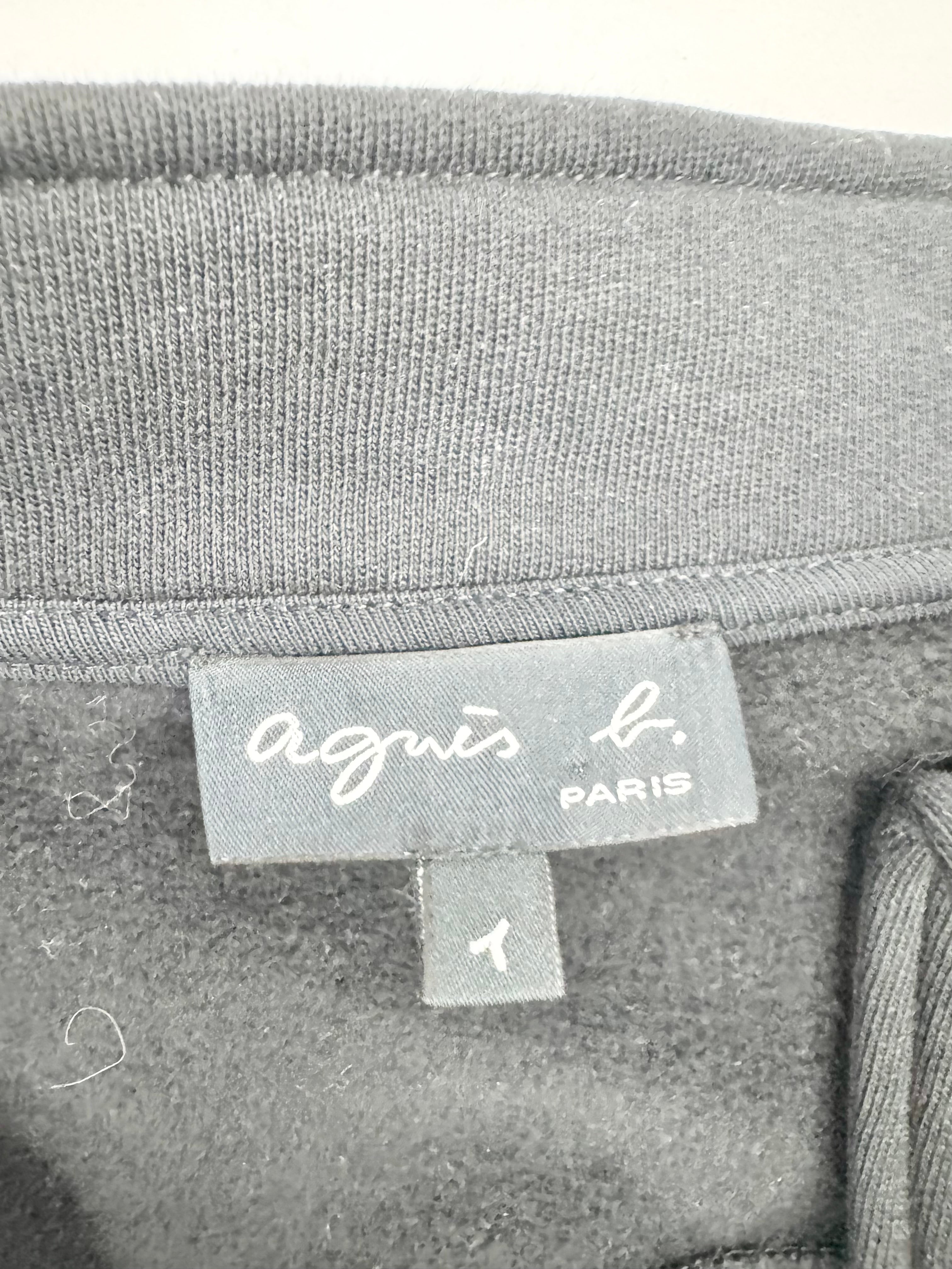 Agnès B Black Asymmetrical Buttoned Cotton Jacket - AU8/10