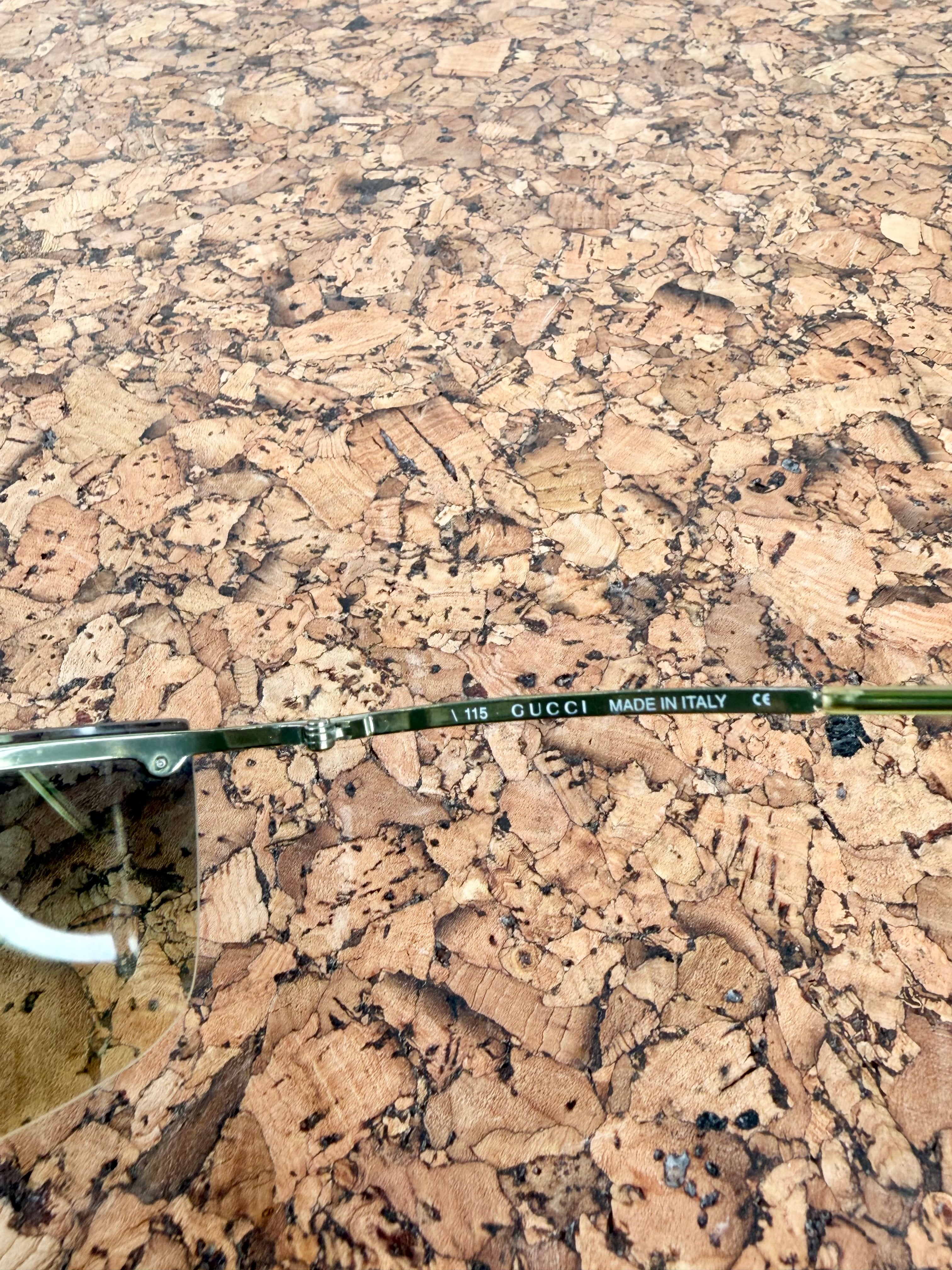 Gucci GG 2653/S Green Rimless Shield Sunglasses