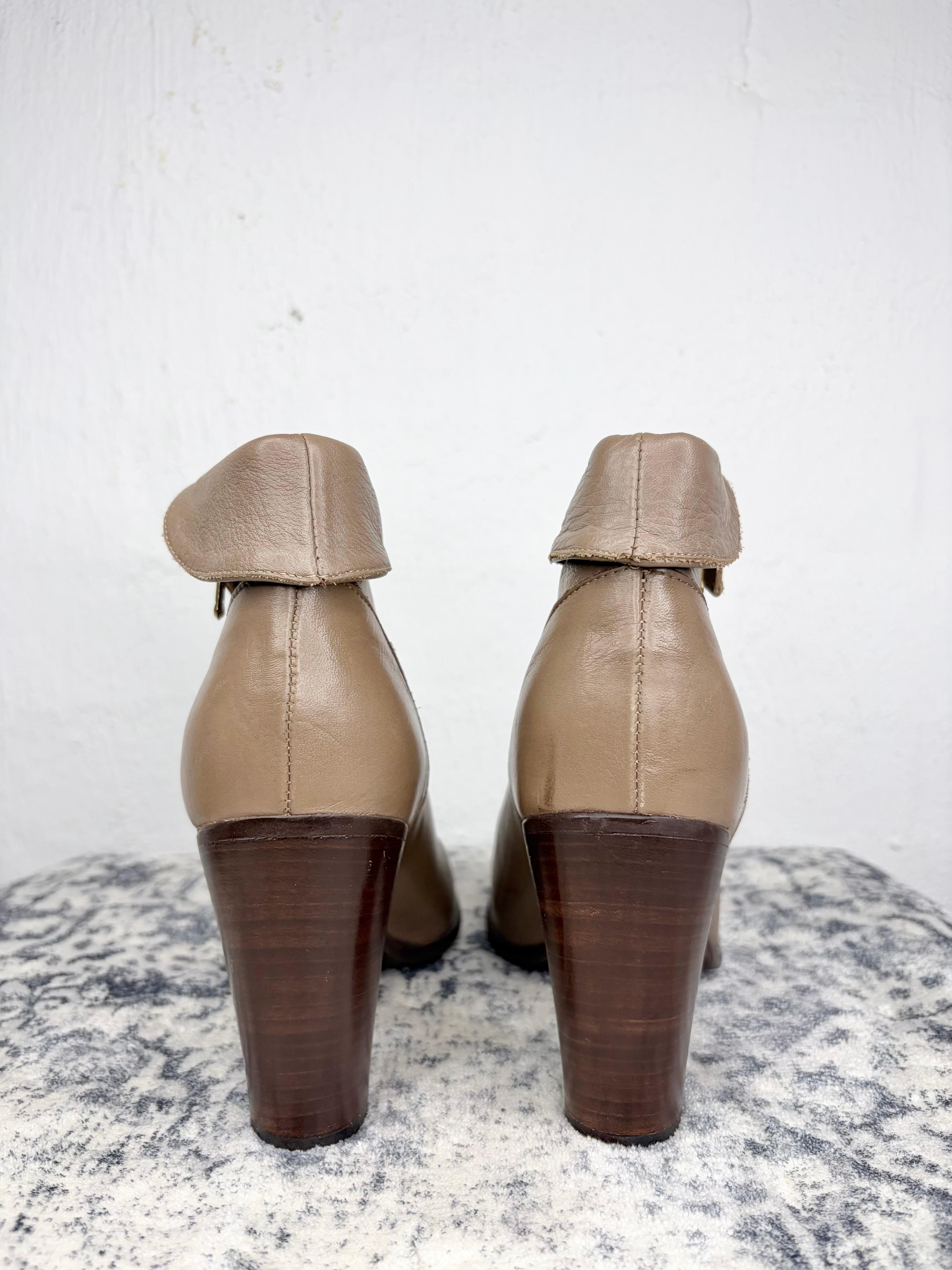 Hobbs Milk Chocolate Ankle Boots - EU40