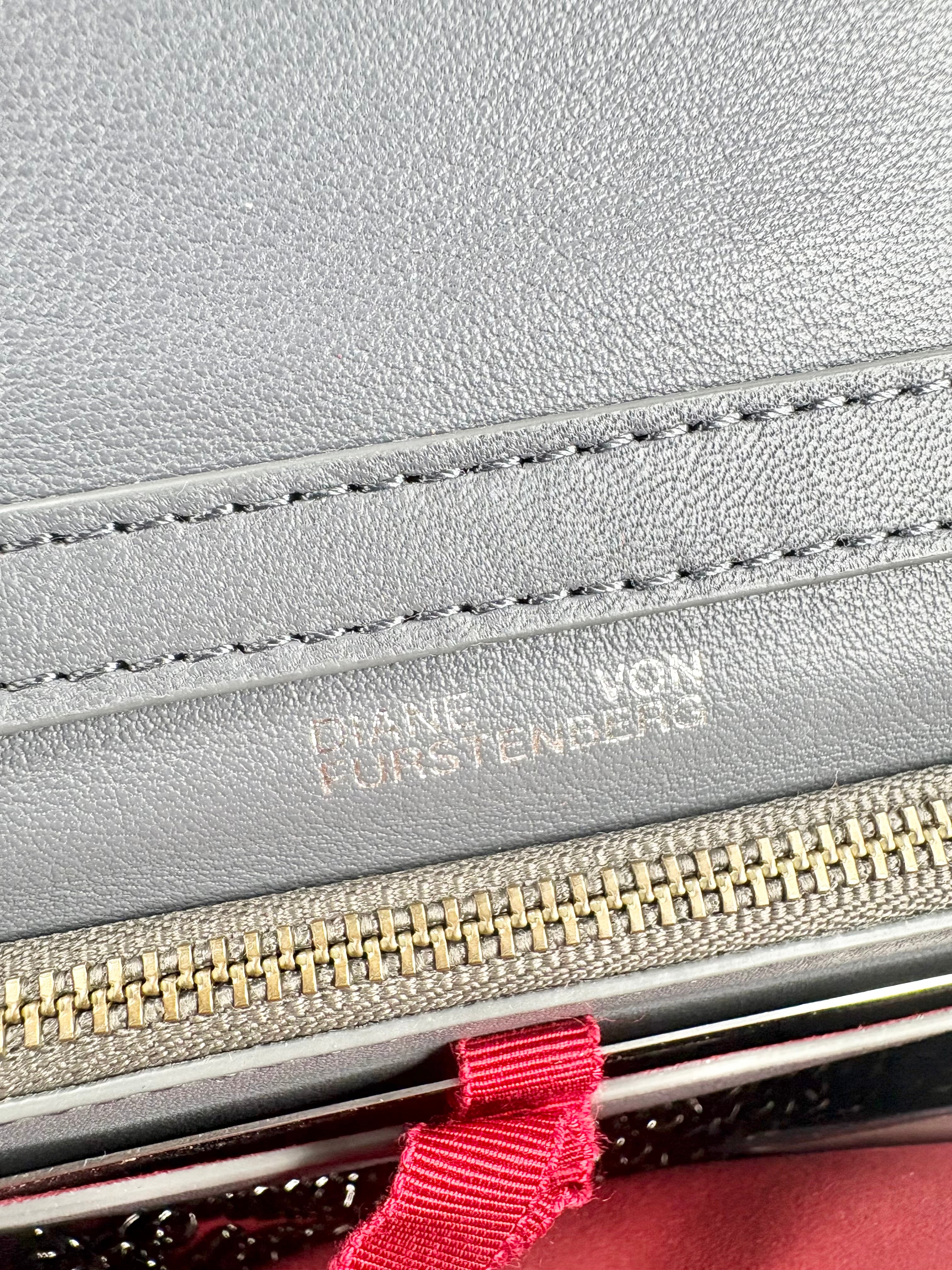 Diane von Furstenberg Blue & Green Velvet Evening Bag