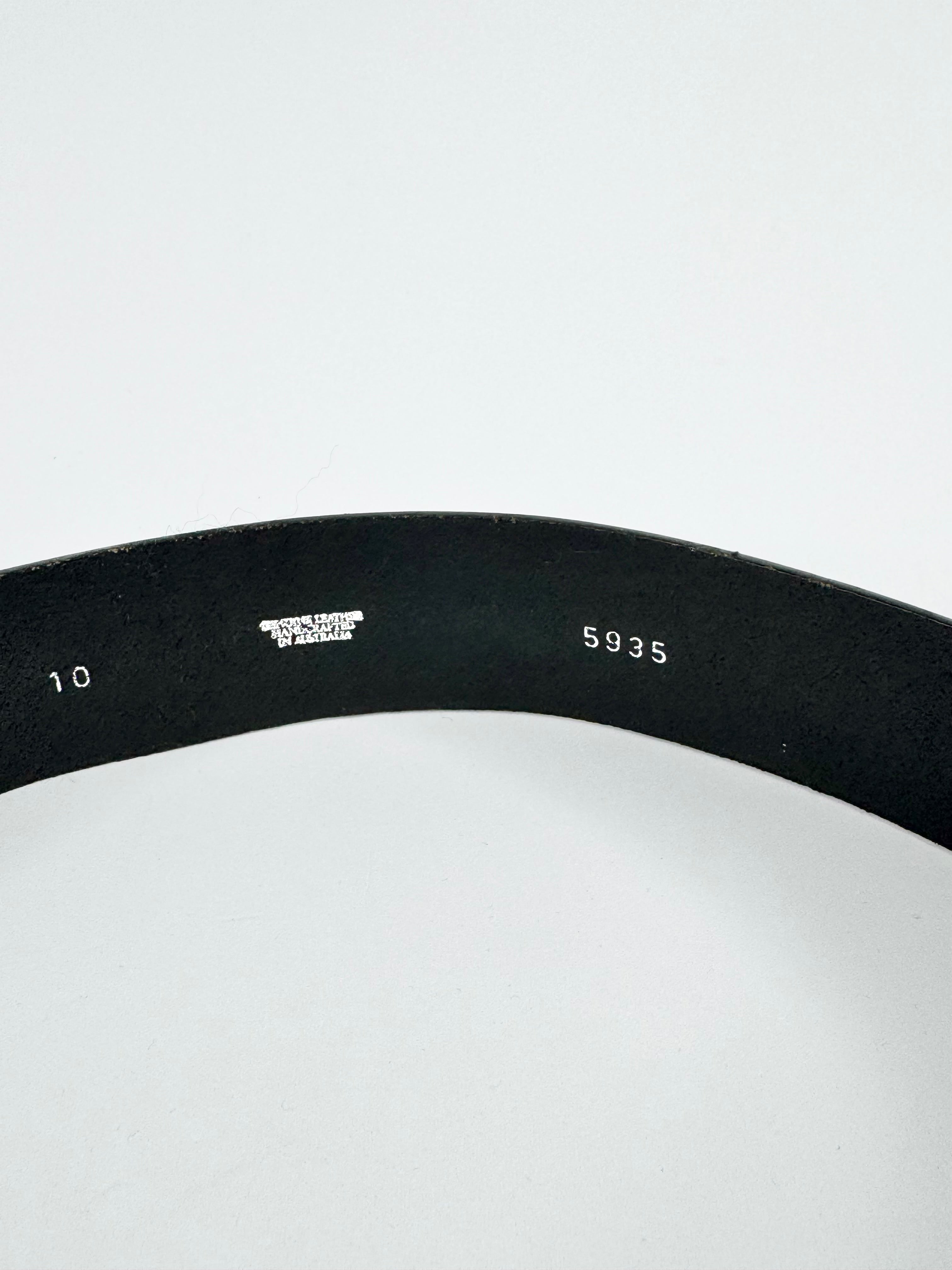 Nicholson Black Leather Belt - AU10