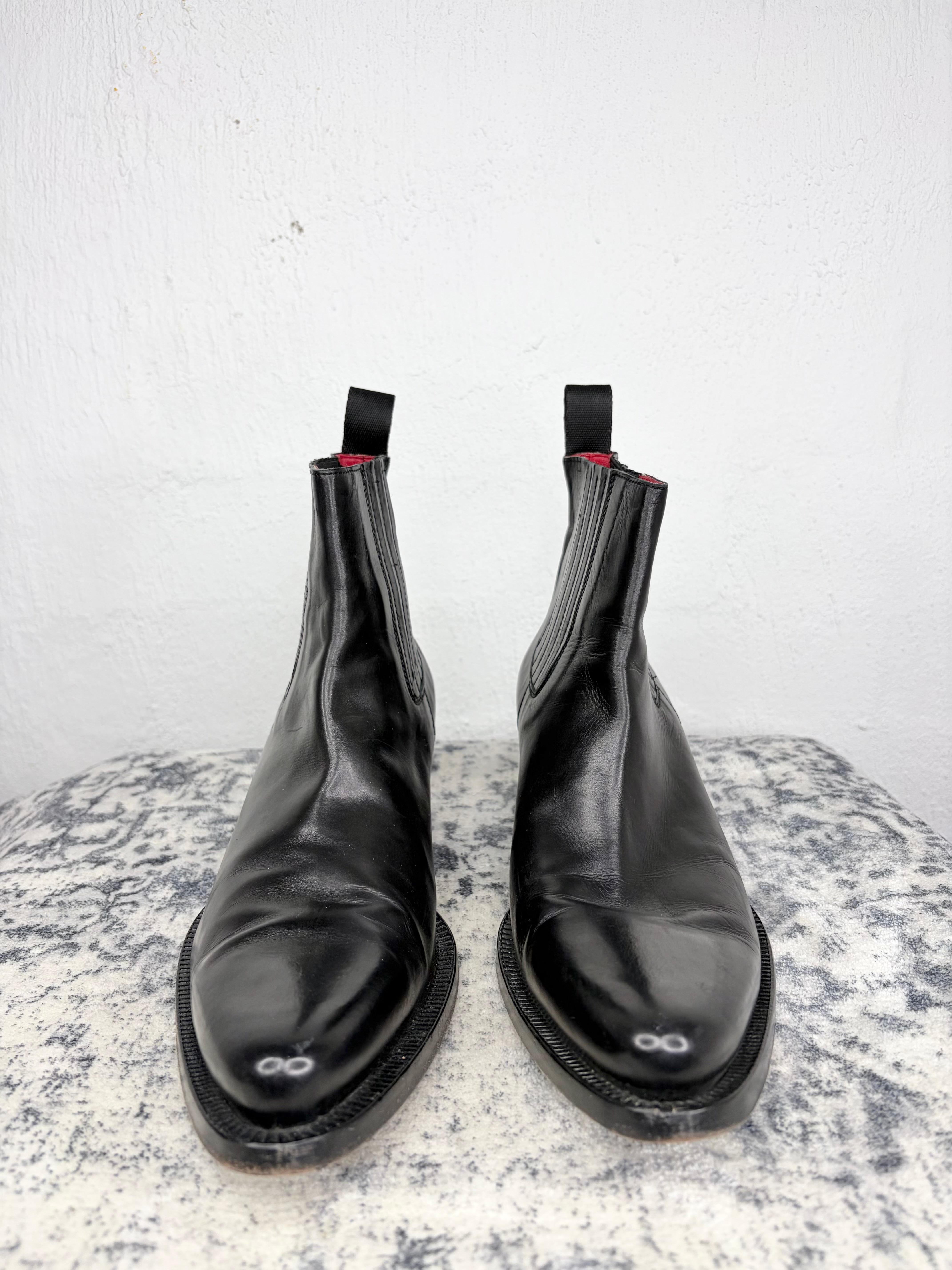William Black Pointed Toe Leather Boots - EU37