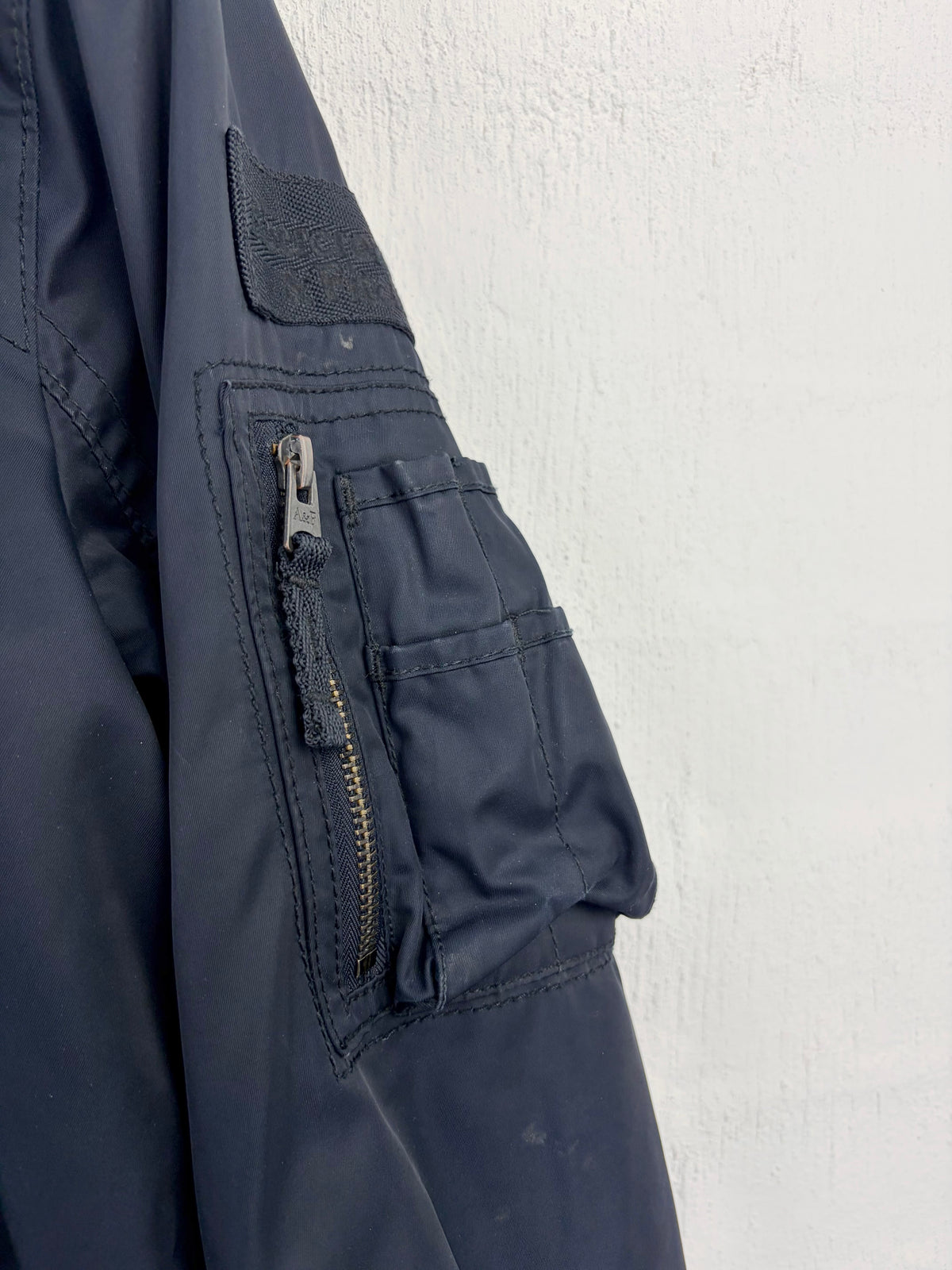 Abercrombie & Fitch Black Bomber Style Jacket - XL