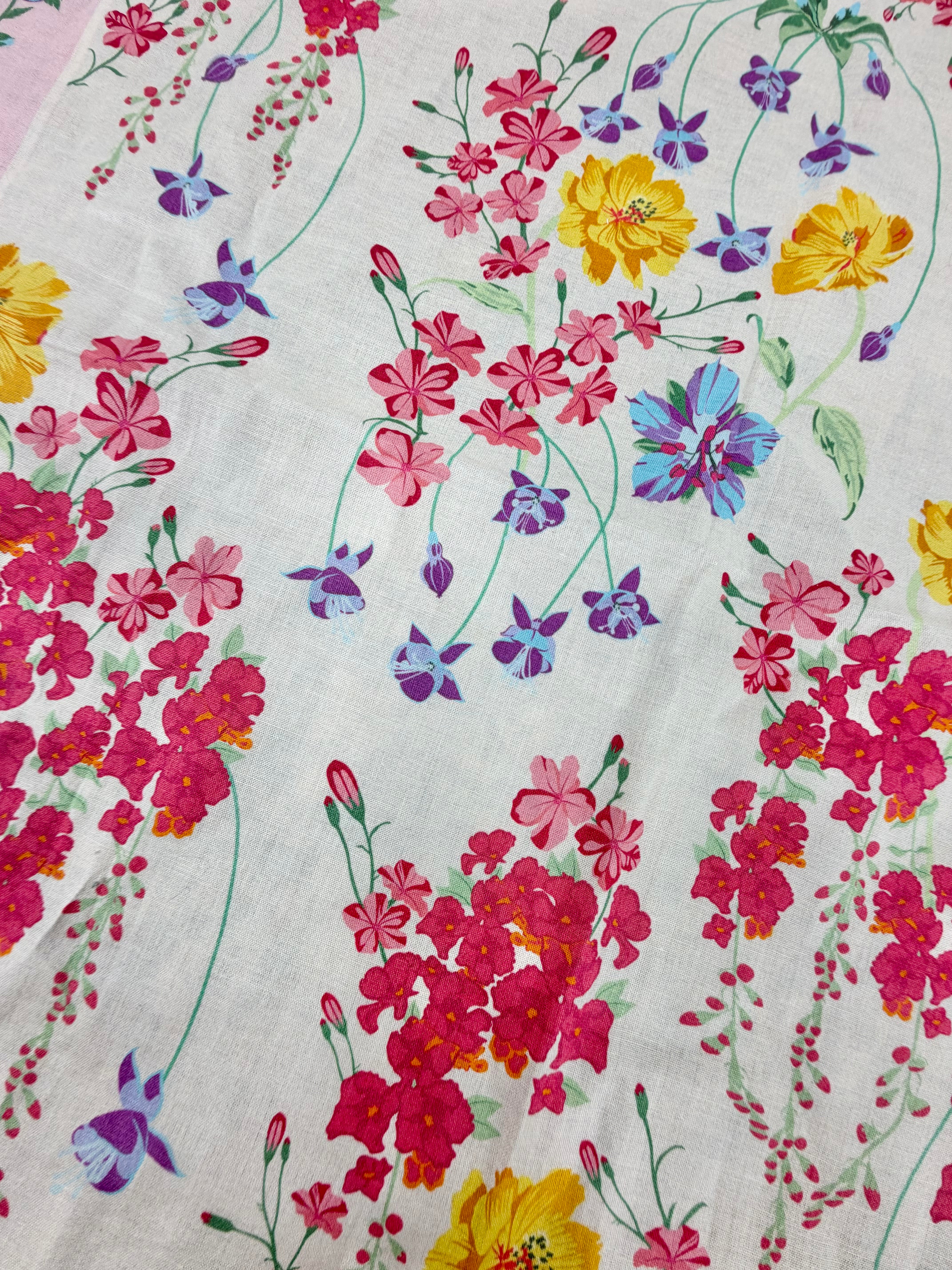 Jim Thompson Cotton Floral Handkerchief