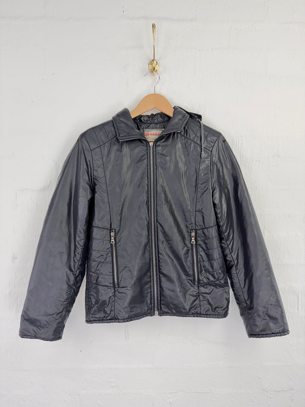 Prada Sport Black Padded Polyester Jacket - AU8/10