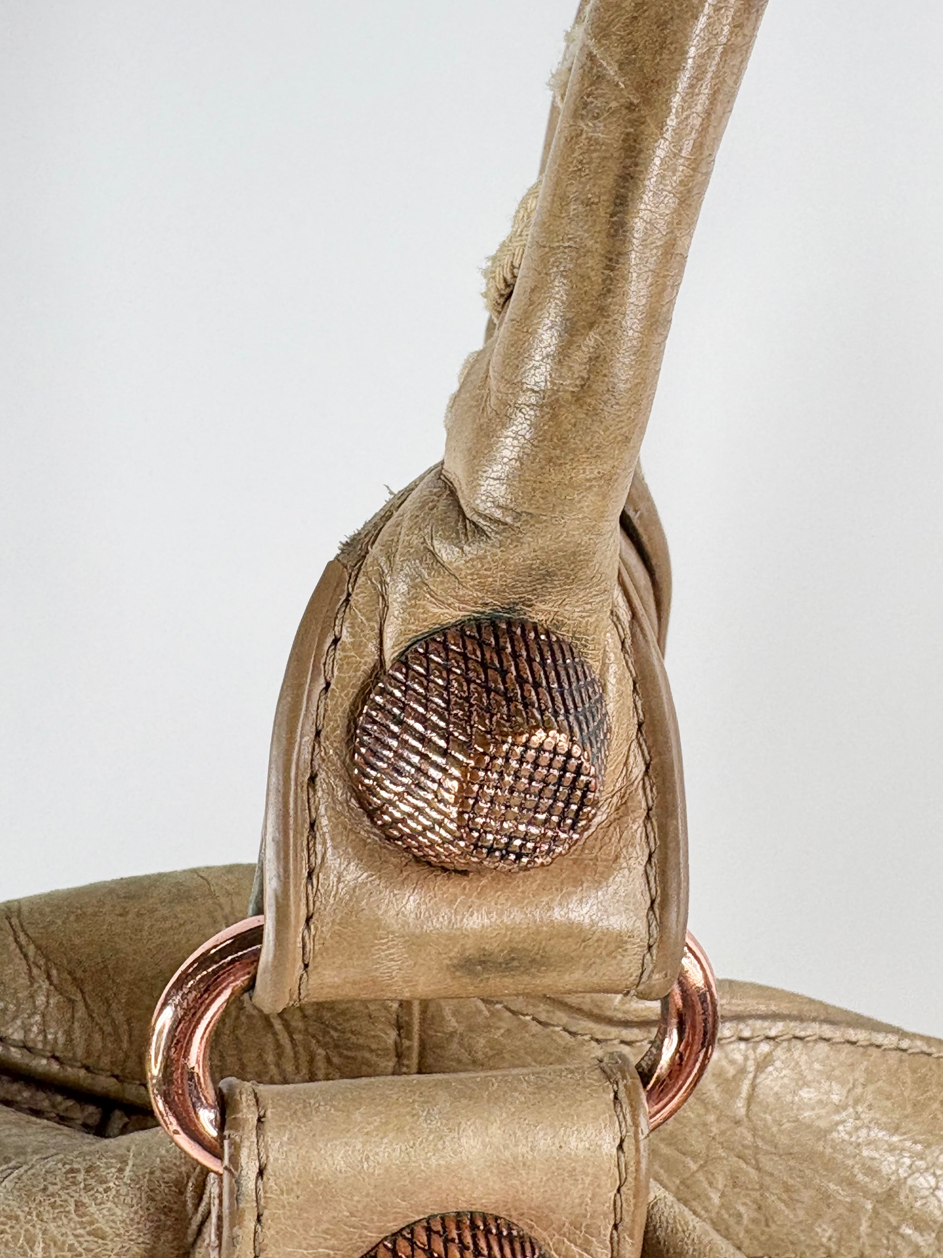 Balenciaga Beige Leather 'Giant 21' Handbag