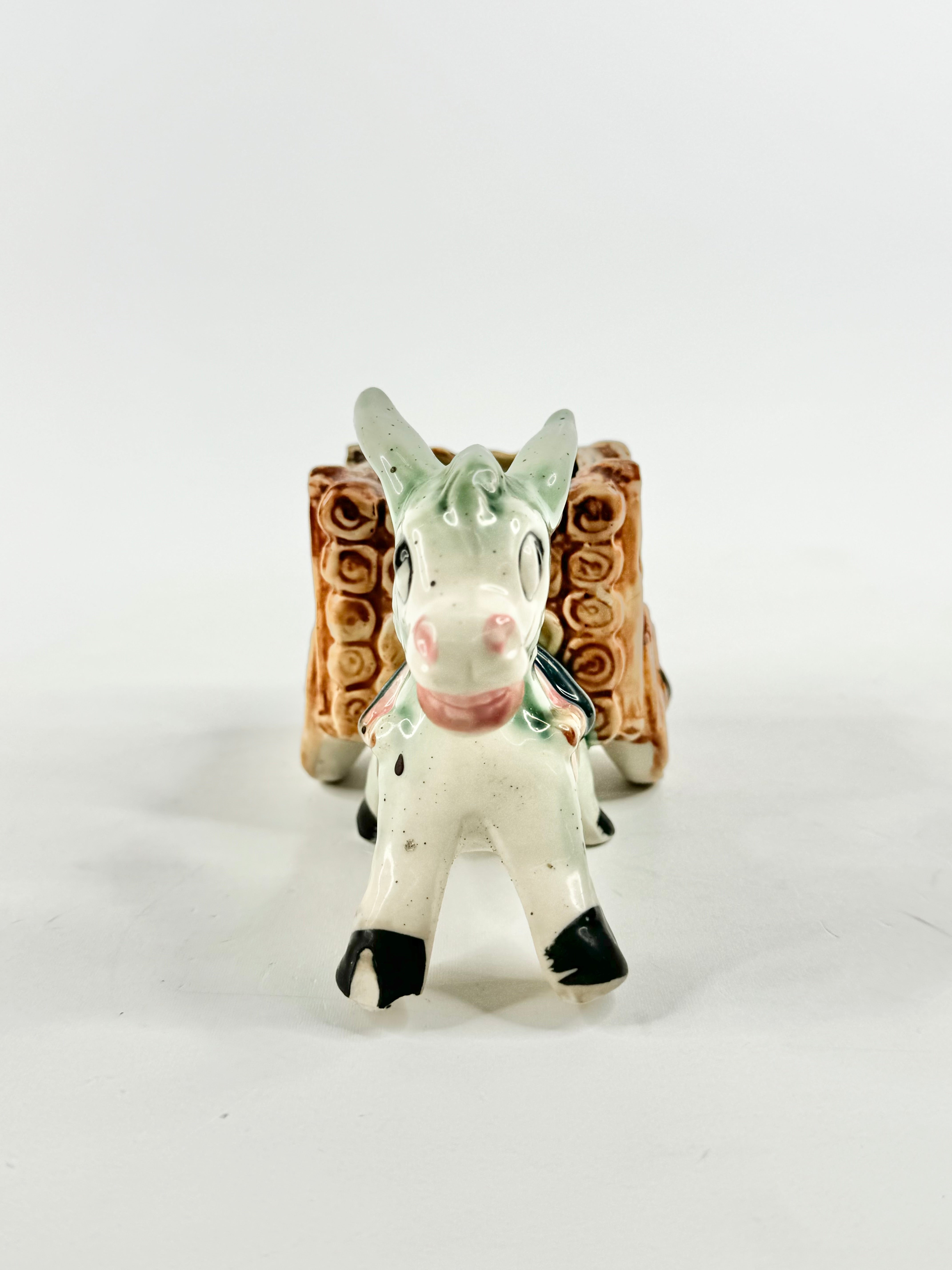 Mid Century Donkey & Cart