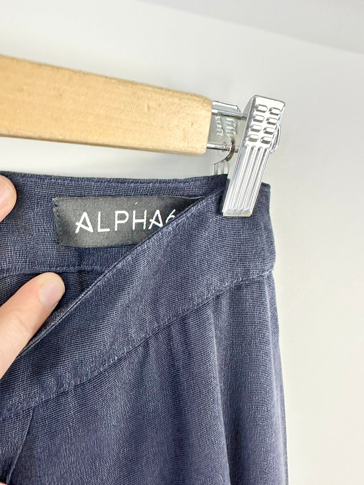 MFW Alpha60 Navy Scalloped Hip Trousers - AU6/8