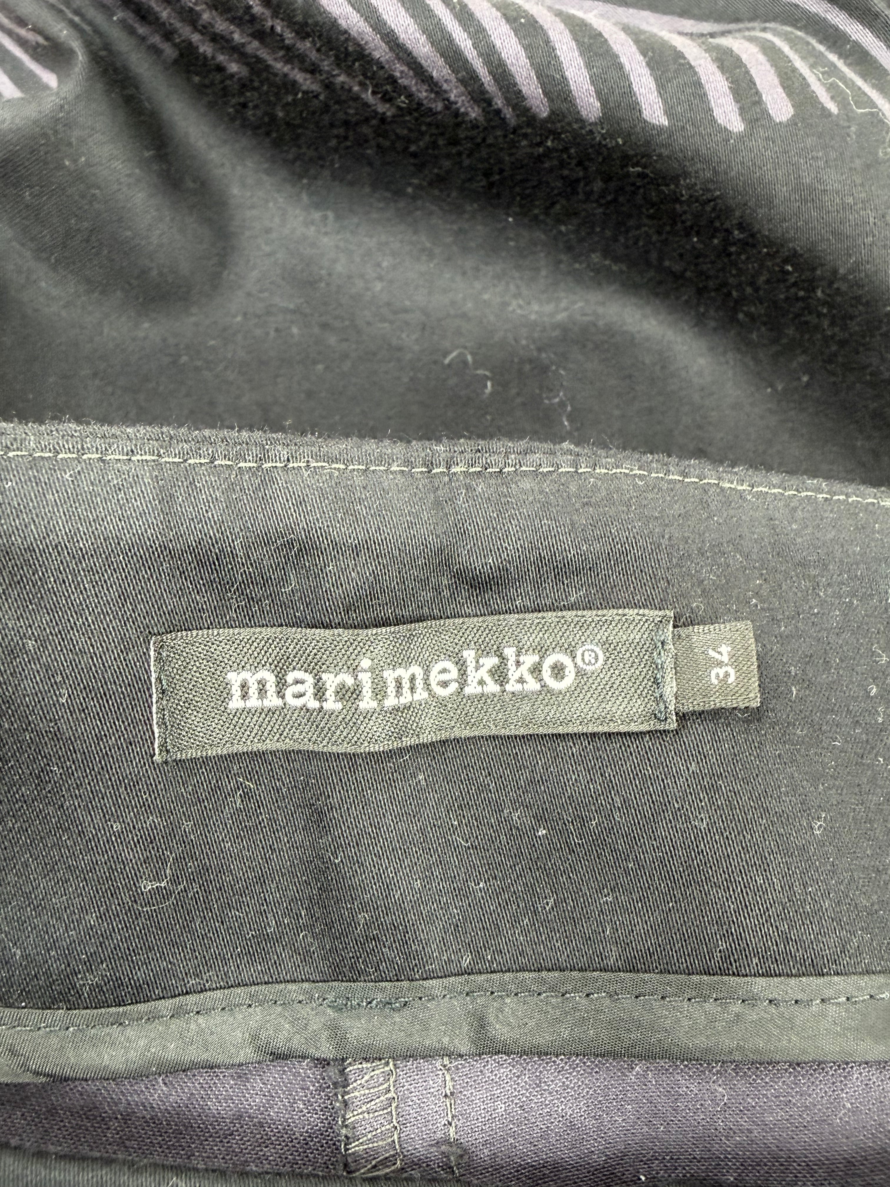 Marimekko Black and Grey Patterned Stretch Pant - AU6