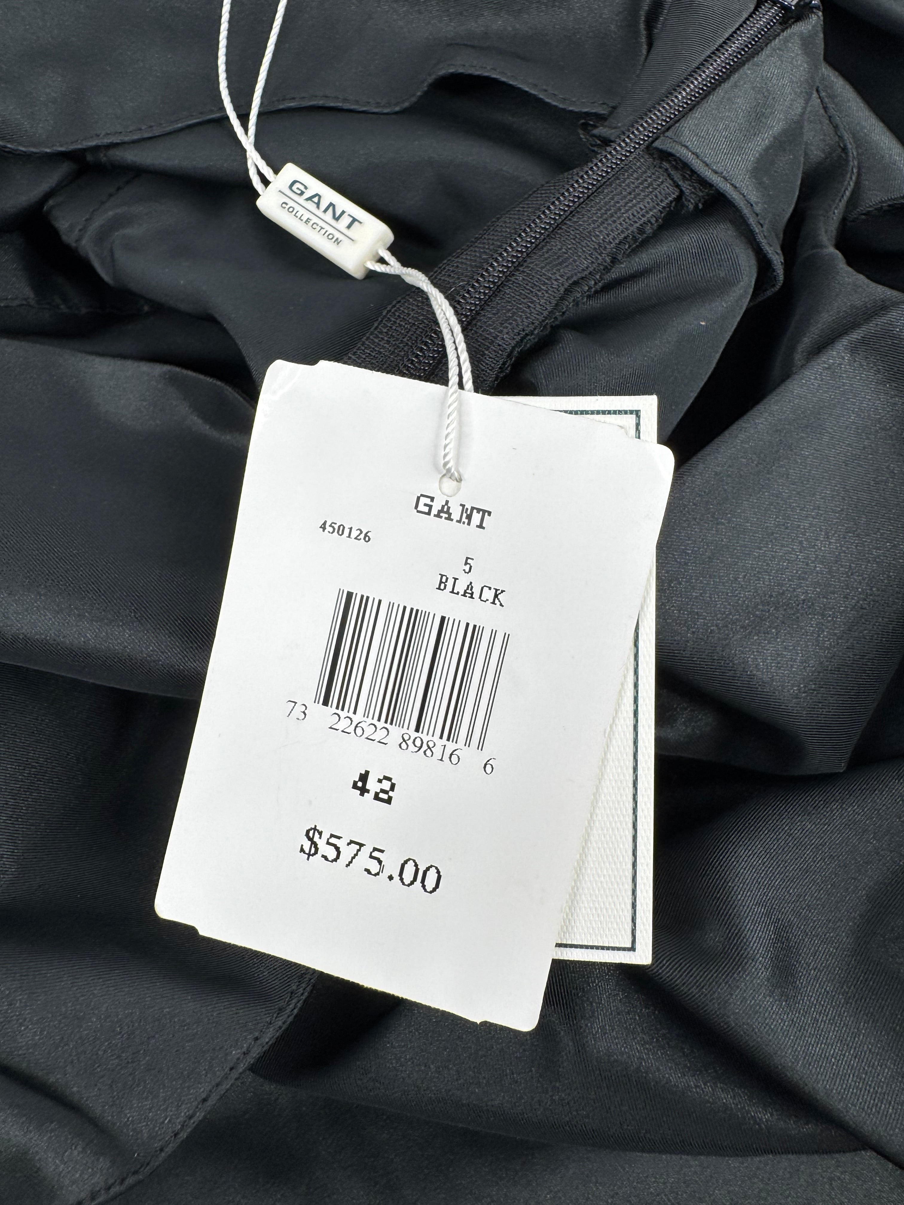 Gant Collection Black Fancy V Neck Sleeveless Dress AU14/16