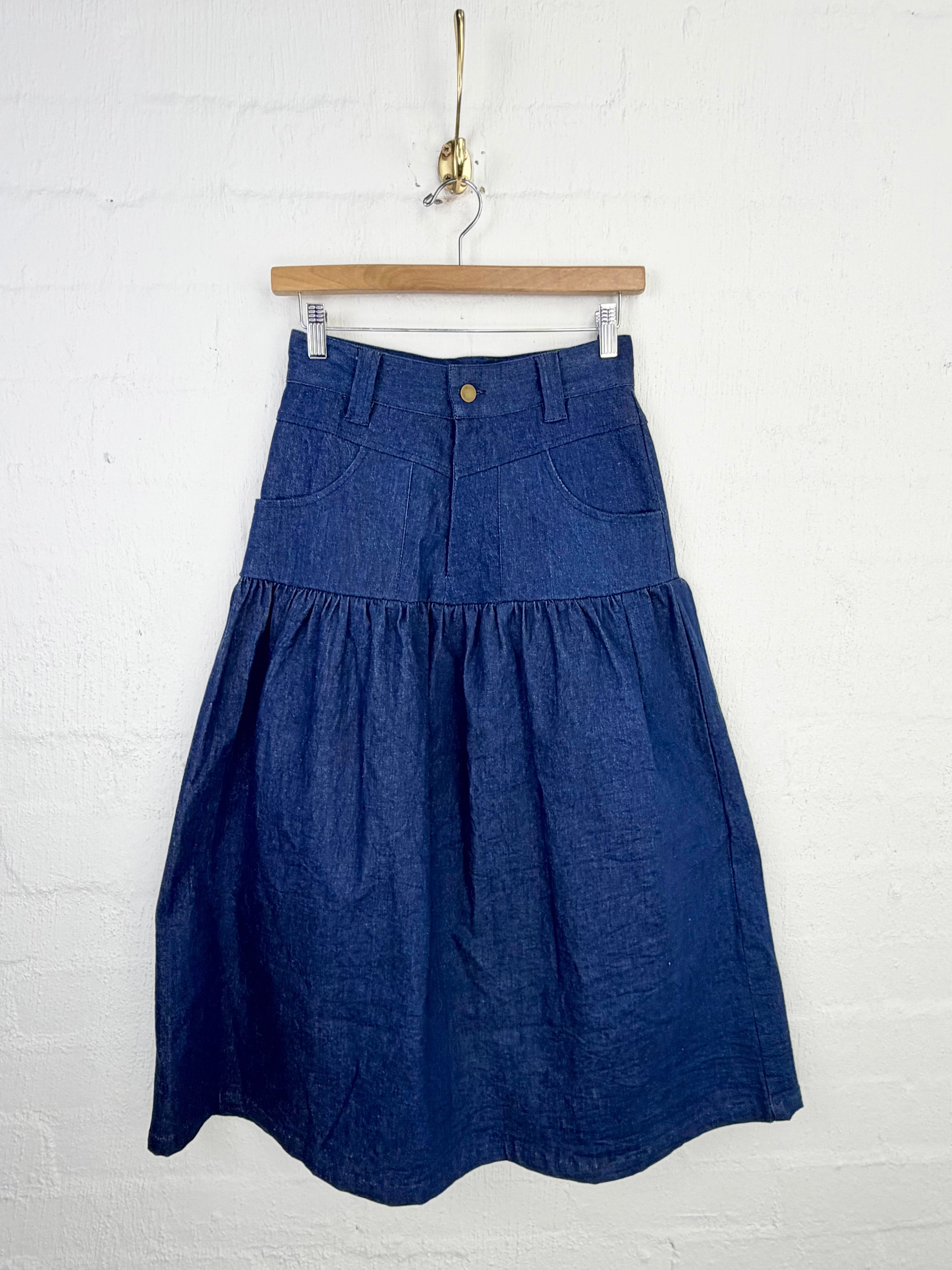 Leonard Street Blue Denim Skirt NWT- AU6