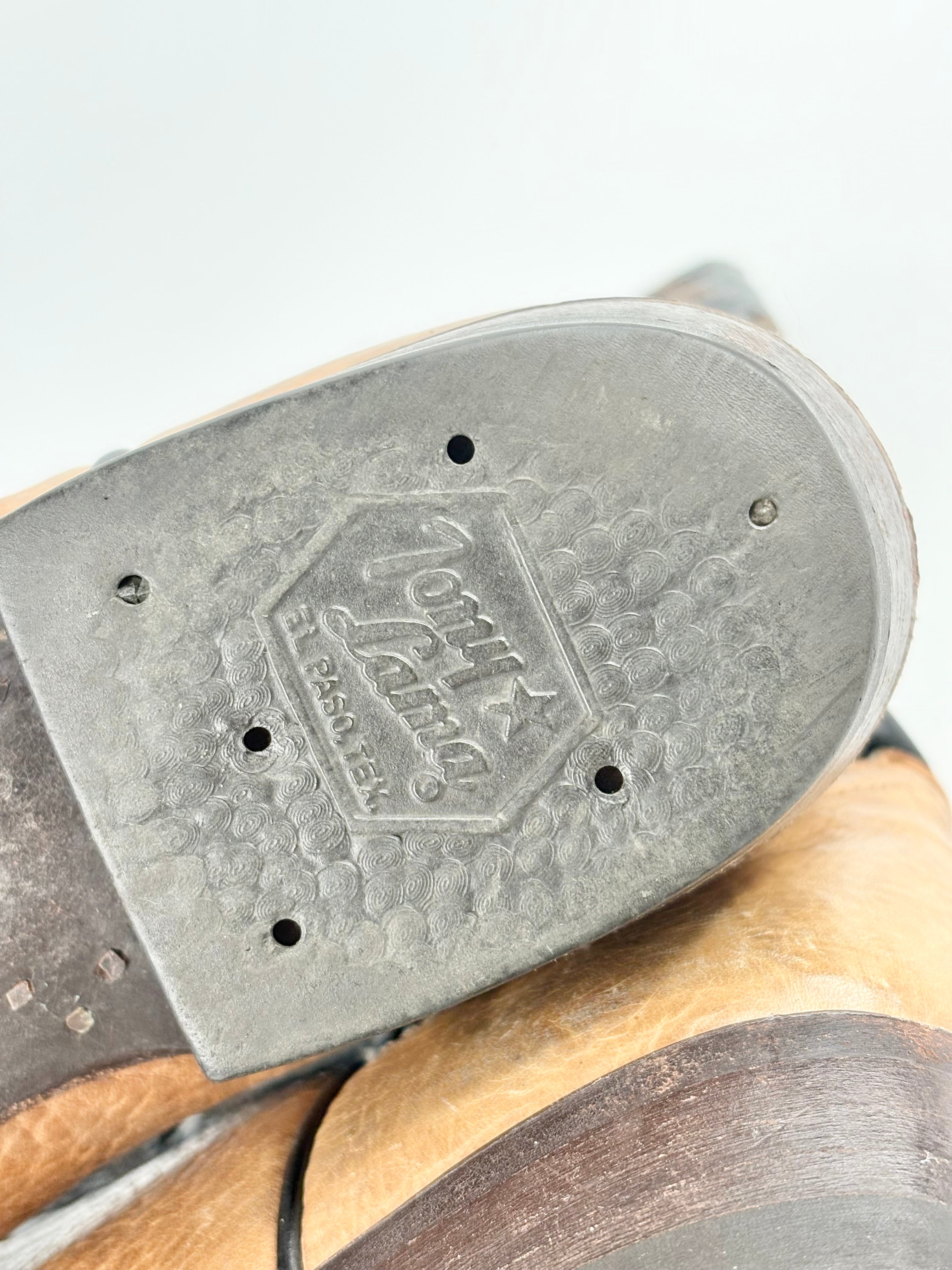 Tony Lama Black & Chestnut Cowboy Boots - EU40