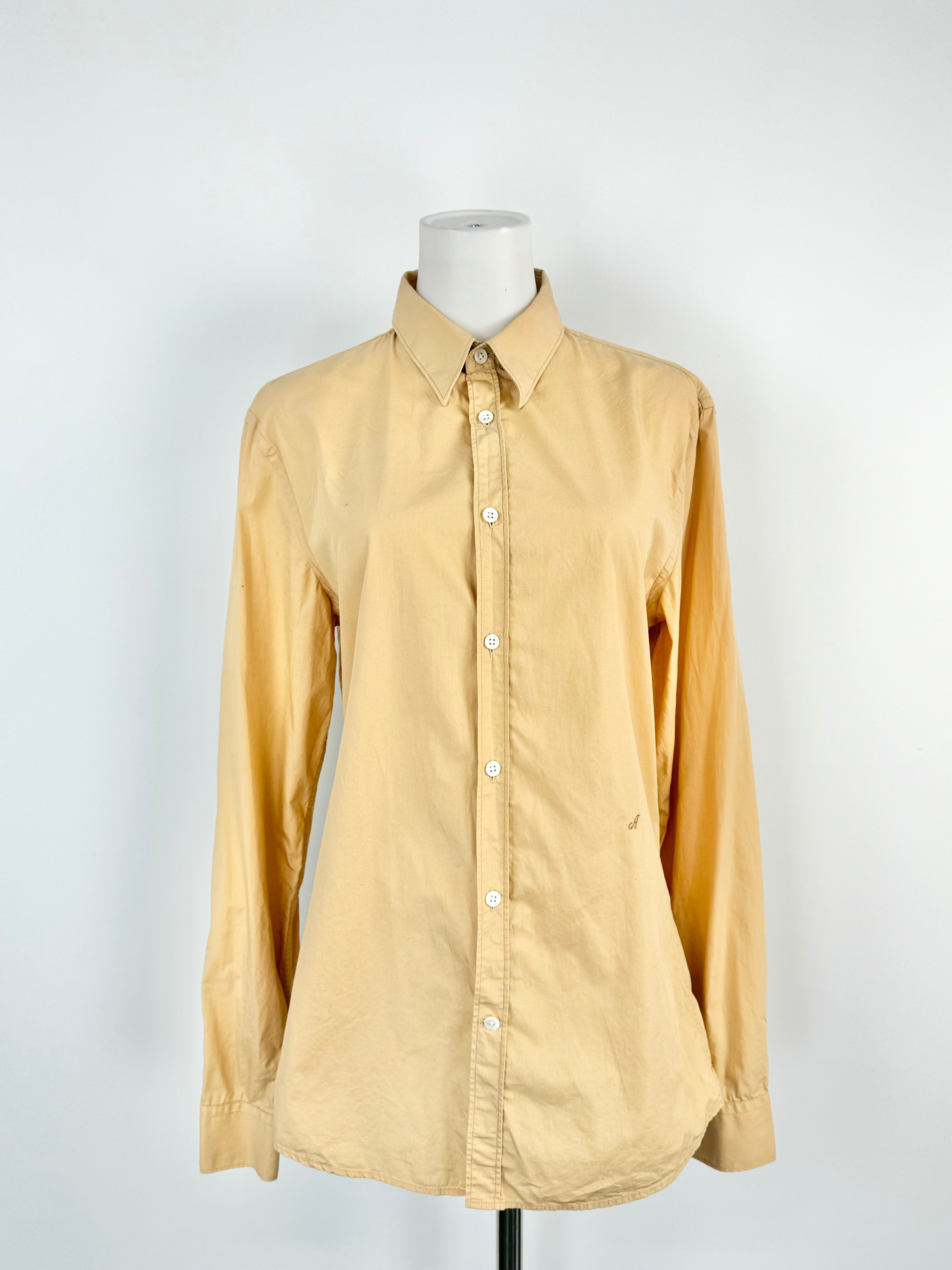 Acne Orange Sorbet Cotton Shirt - 48