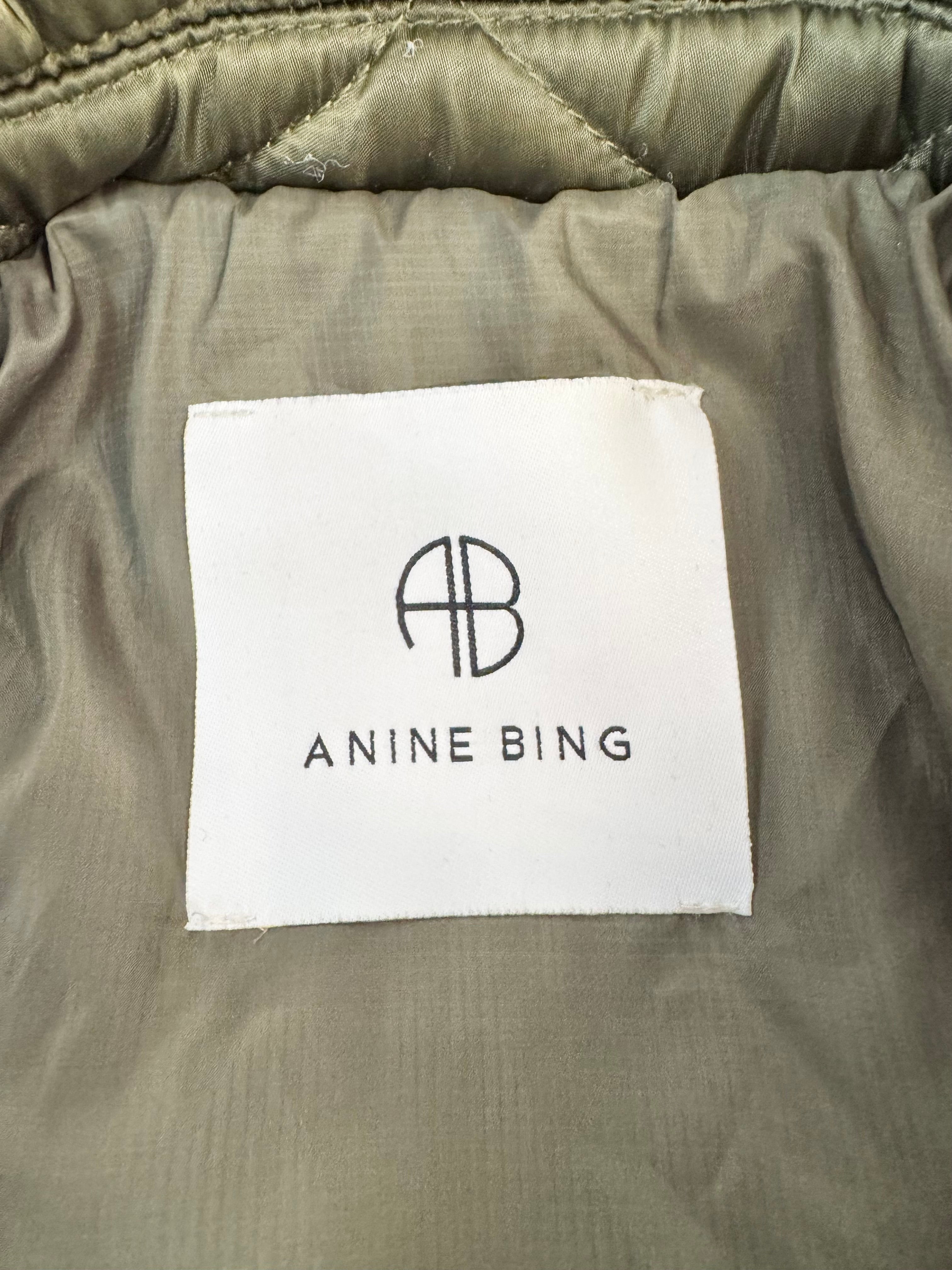 Anine Bing Green Puffer Jacket - AU6/8