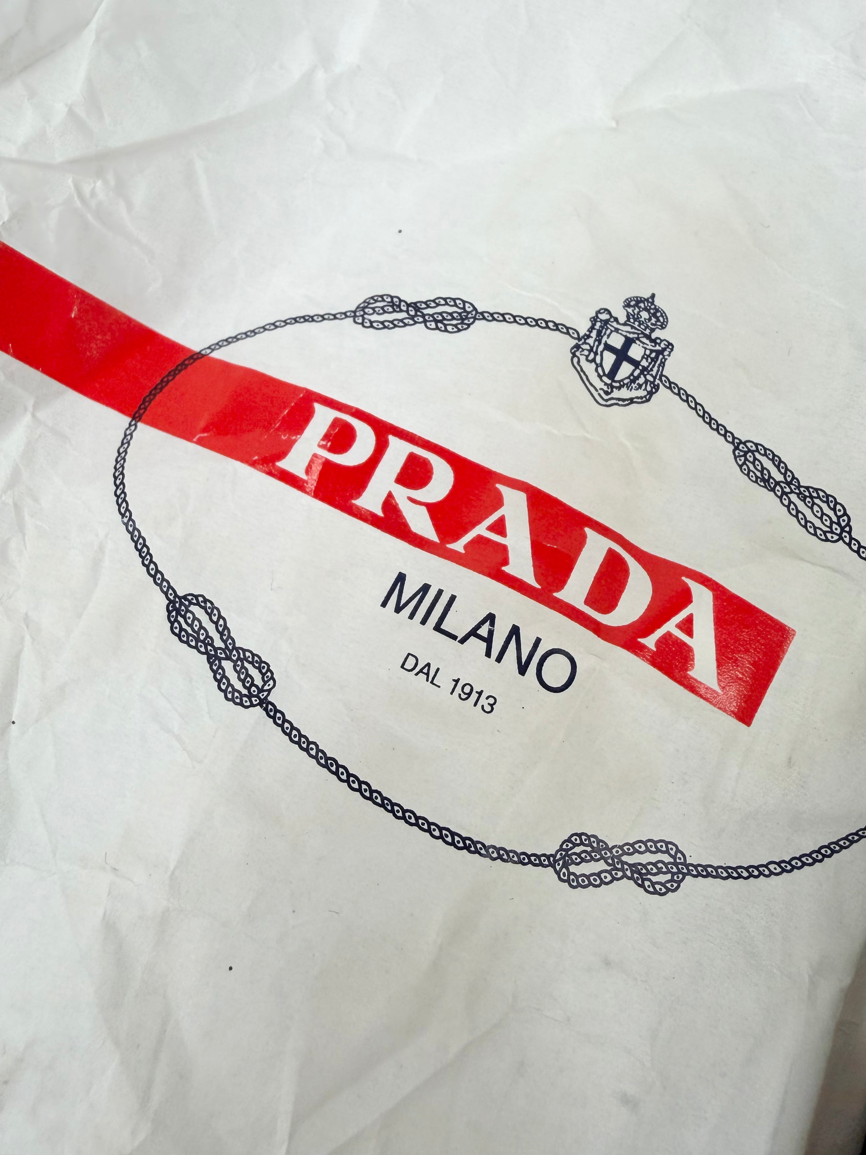 Prada Linea Rossa Black Glitter Ballet Flat - EU37.5