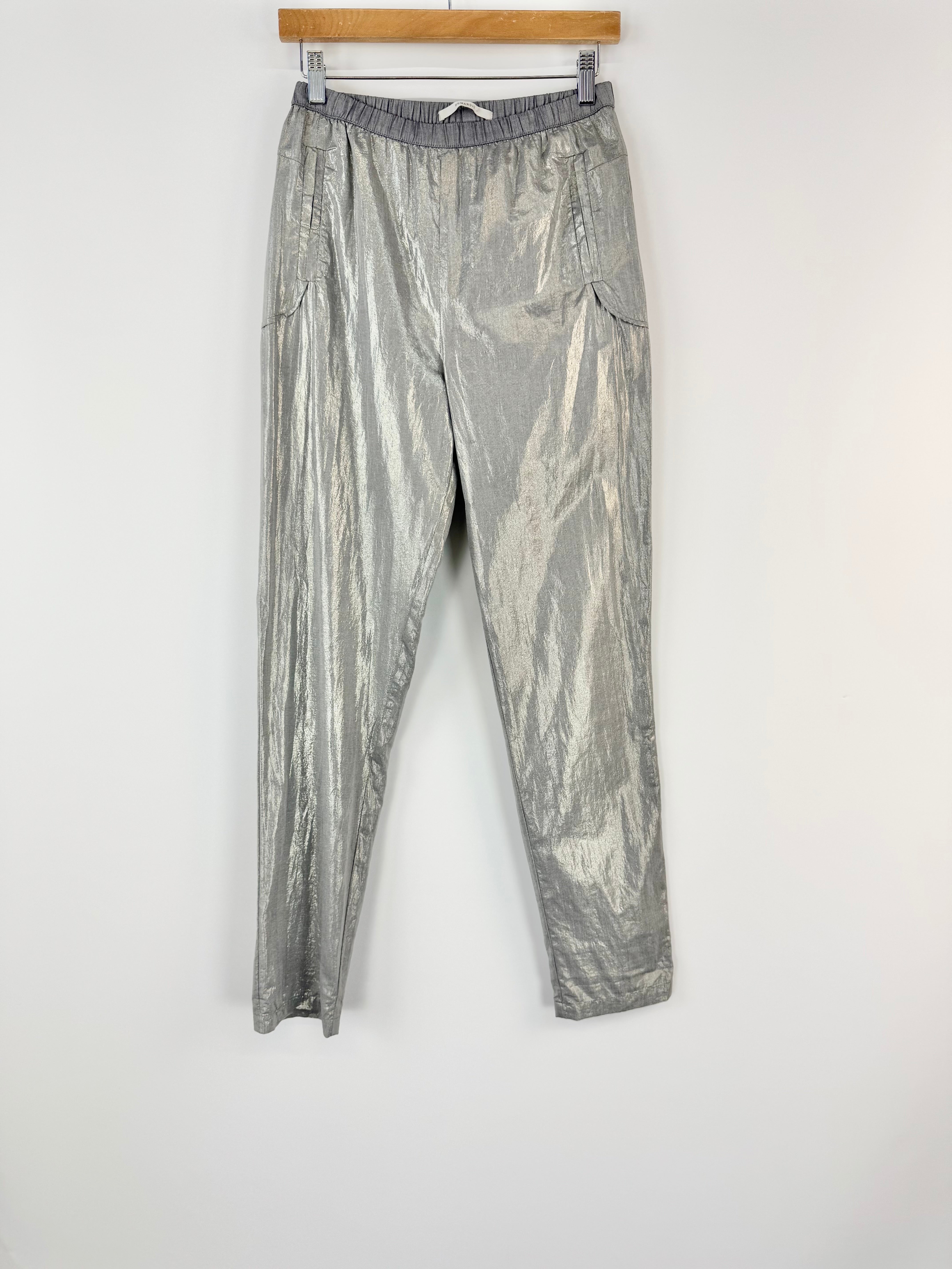 Humanoid Metallic Silver Slacks - AU6/8