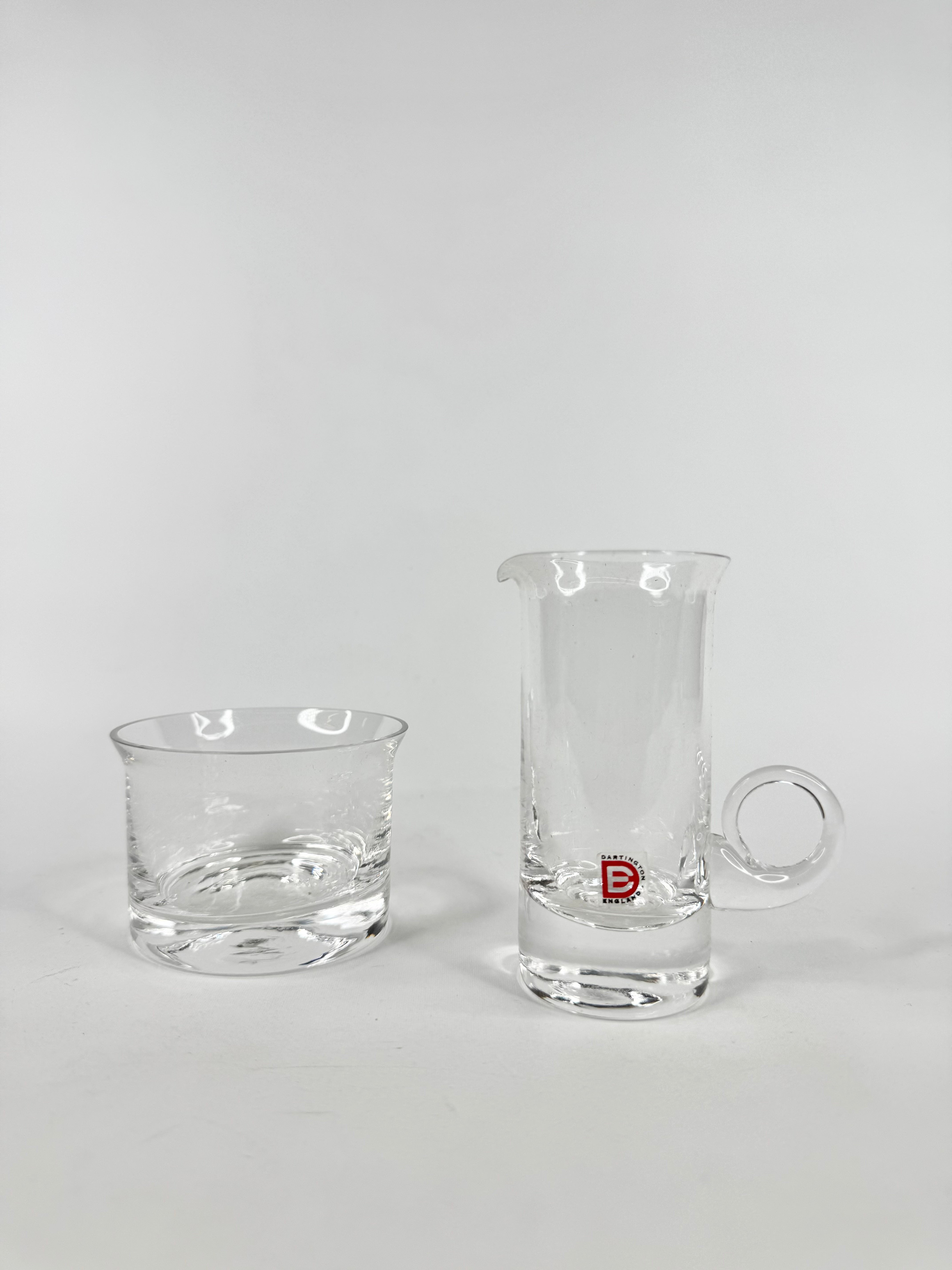 A Dartington Sugar Bowl and Cream Jug