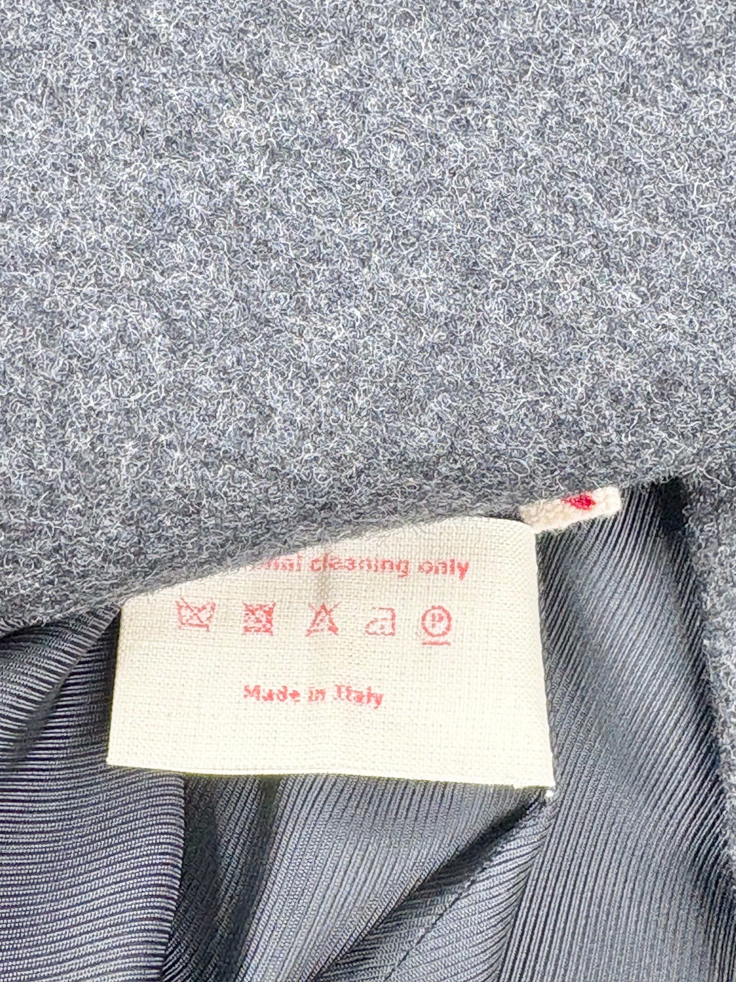 Marni Charcoal Wool-Blend Peplum Coat - AU8