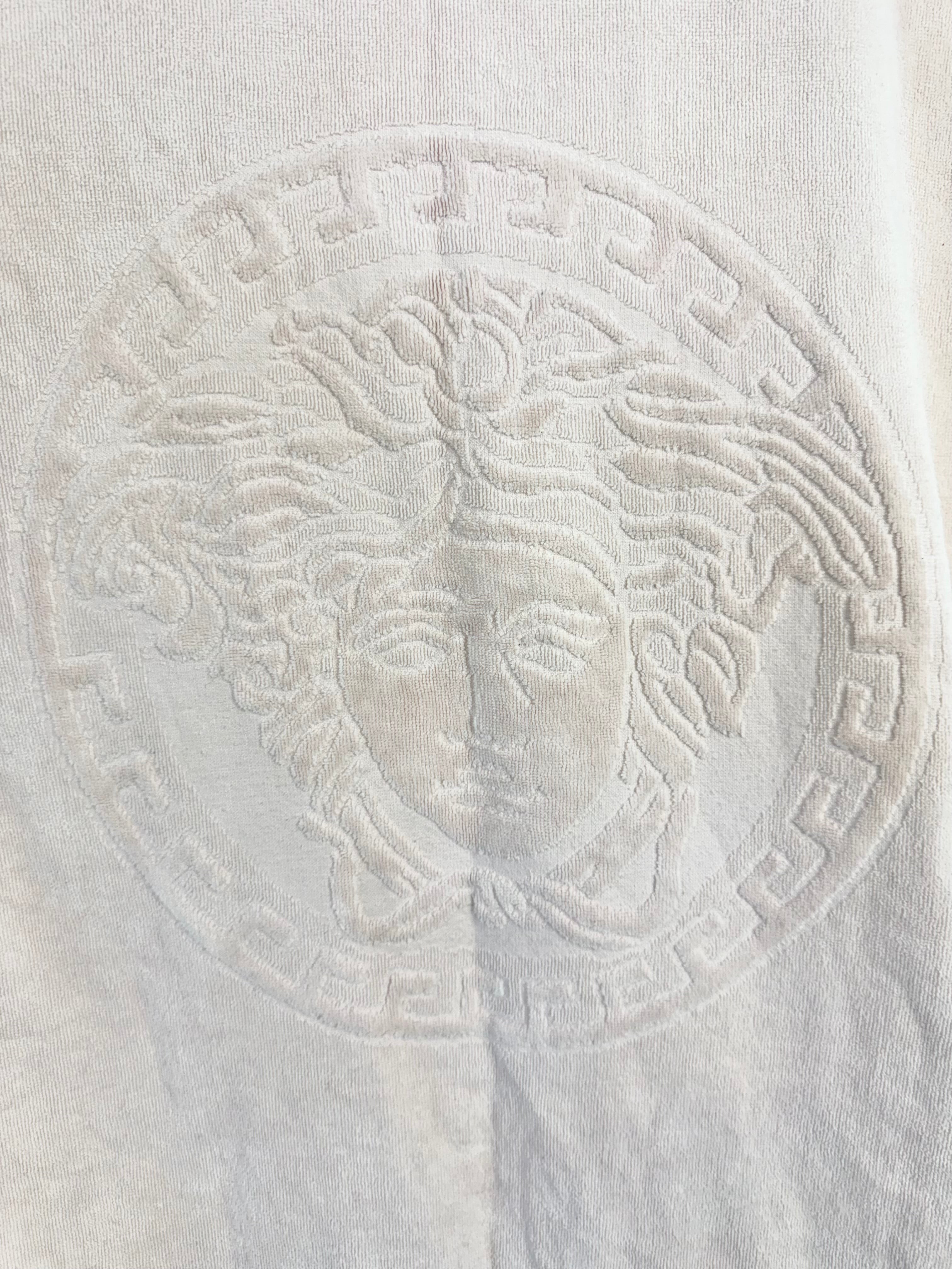 Versace Home Soft Pink Medusa Motif Long Hand Towel