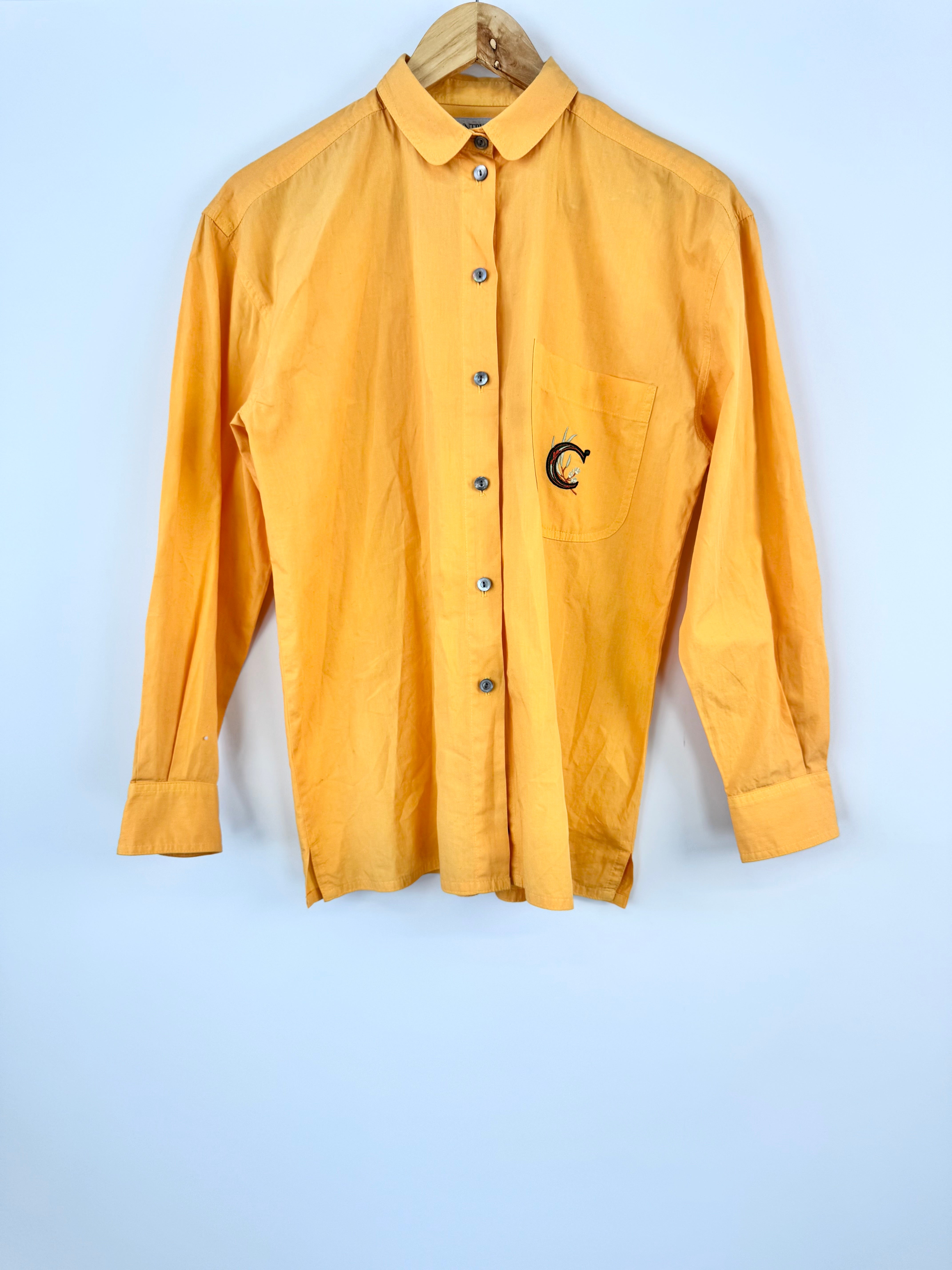 VINTAGE COUNTRY ROAD MARIGOLD COTTON SHIRT - AU10