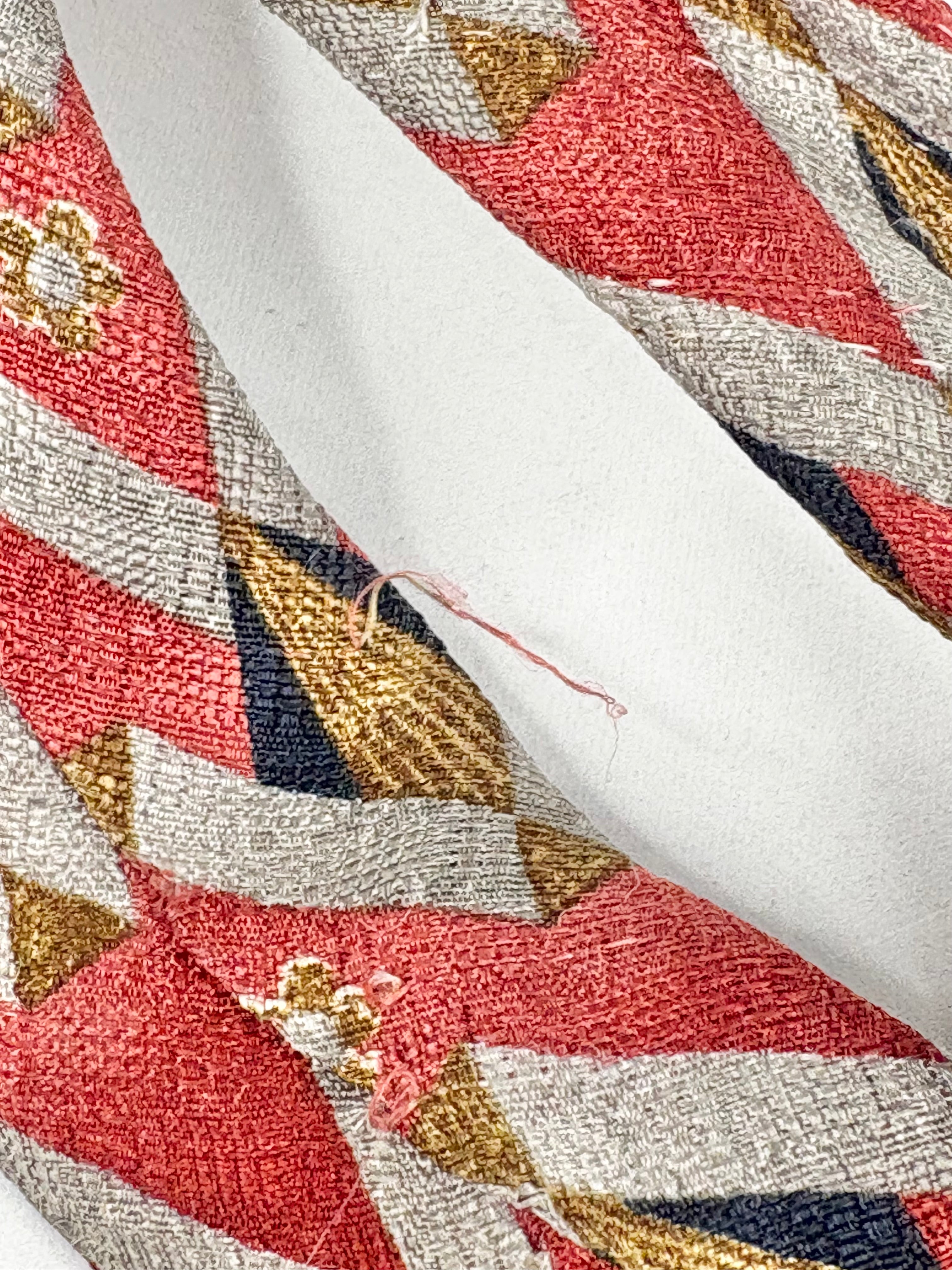 Ermenegildo Zegna Orange Silk-Patterned Tie