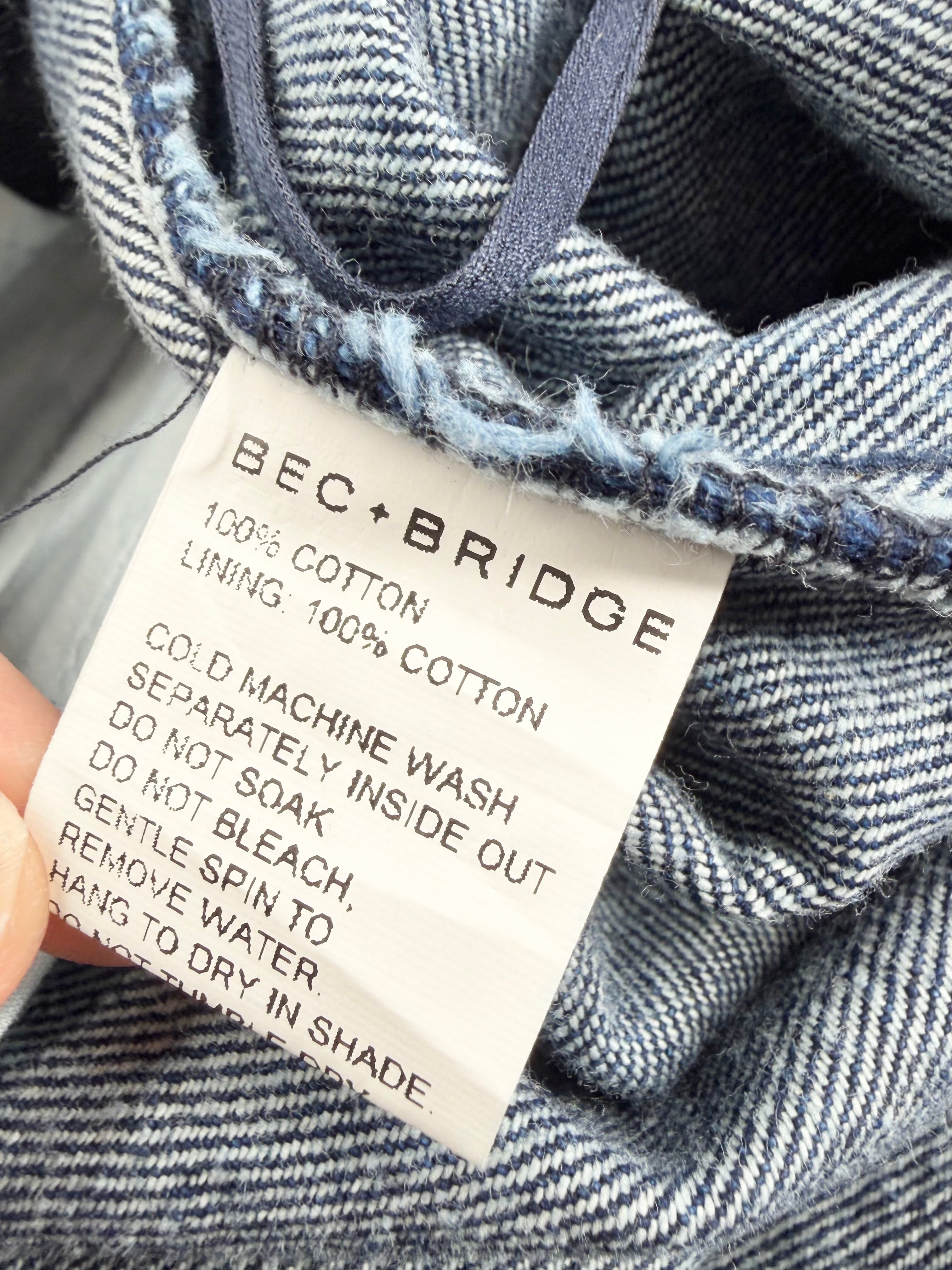 Bec + Bridge Blue 'Rio Pocket' Denim Patch Pocket Jeans NWT - AU16