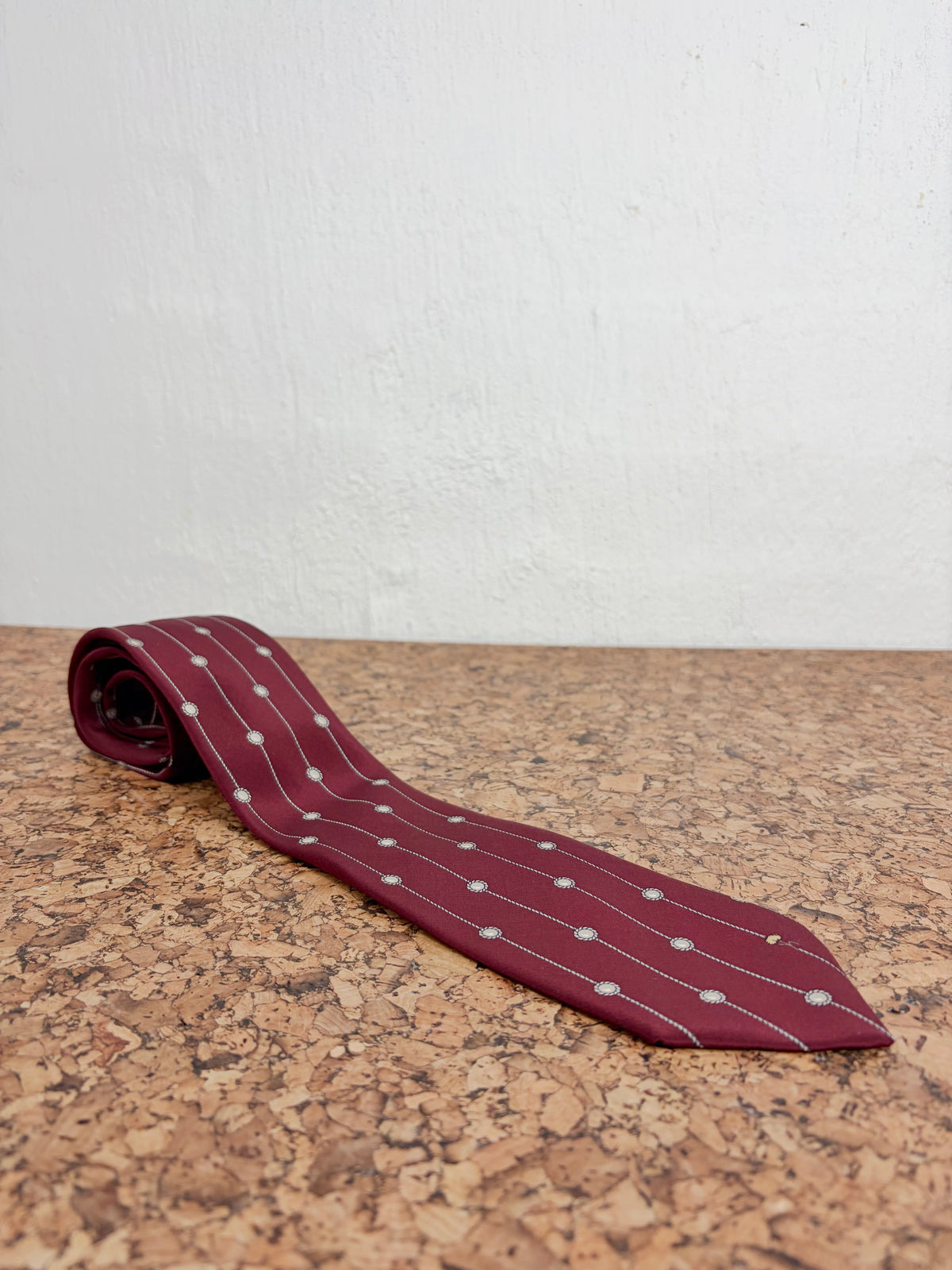 Francesco Smalto Deep Burgundy Patterned Tie