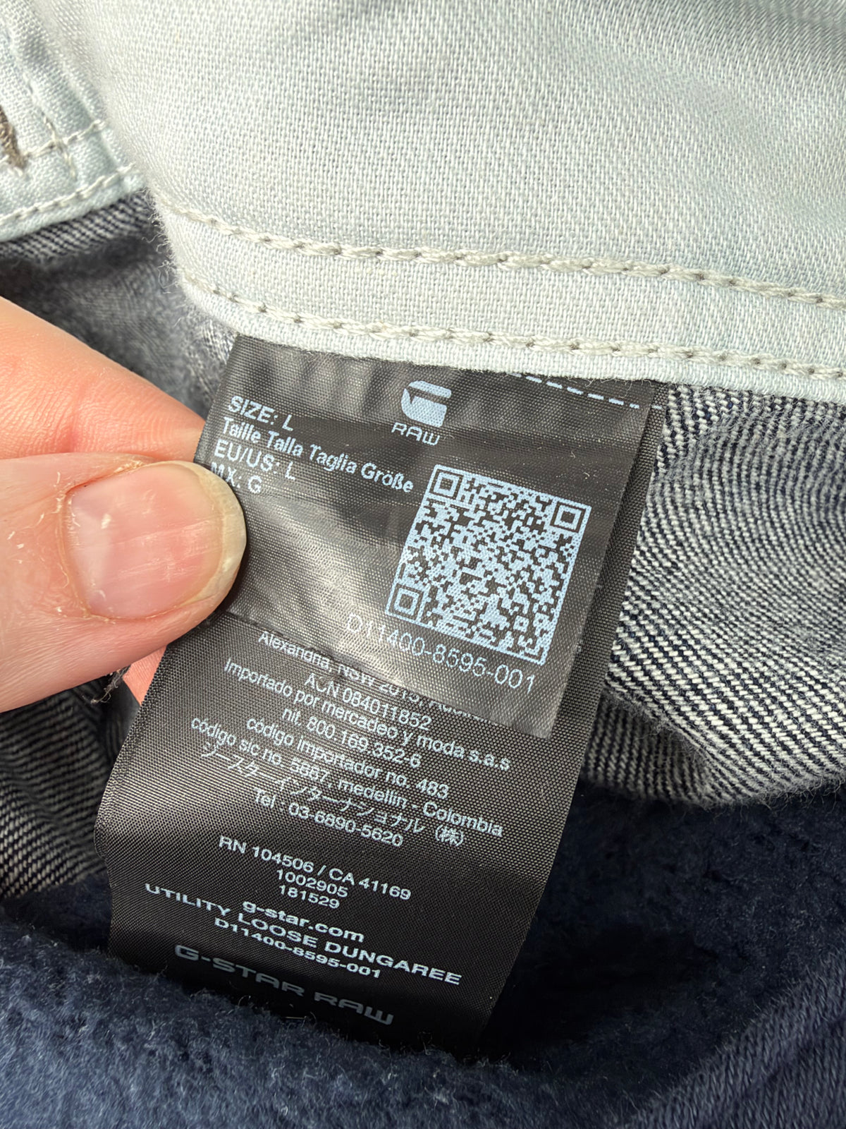 G-Star Raw Dark Denim Overalls - AU12/14
