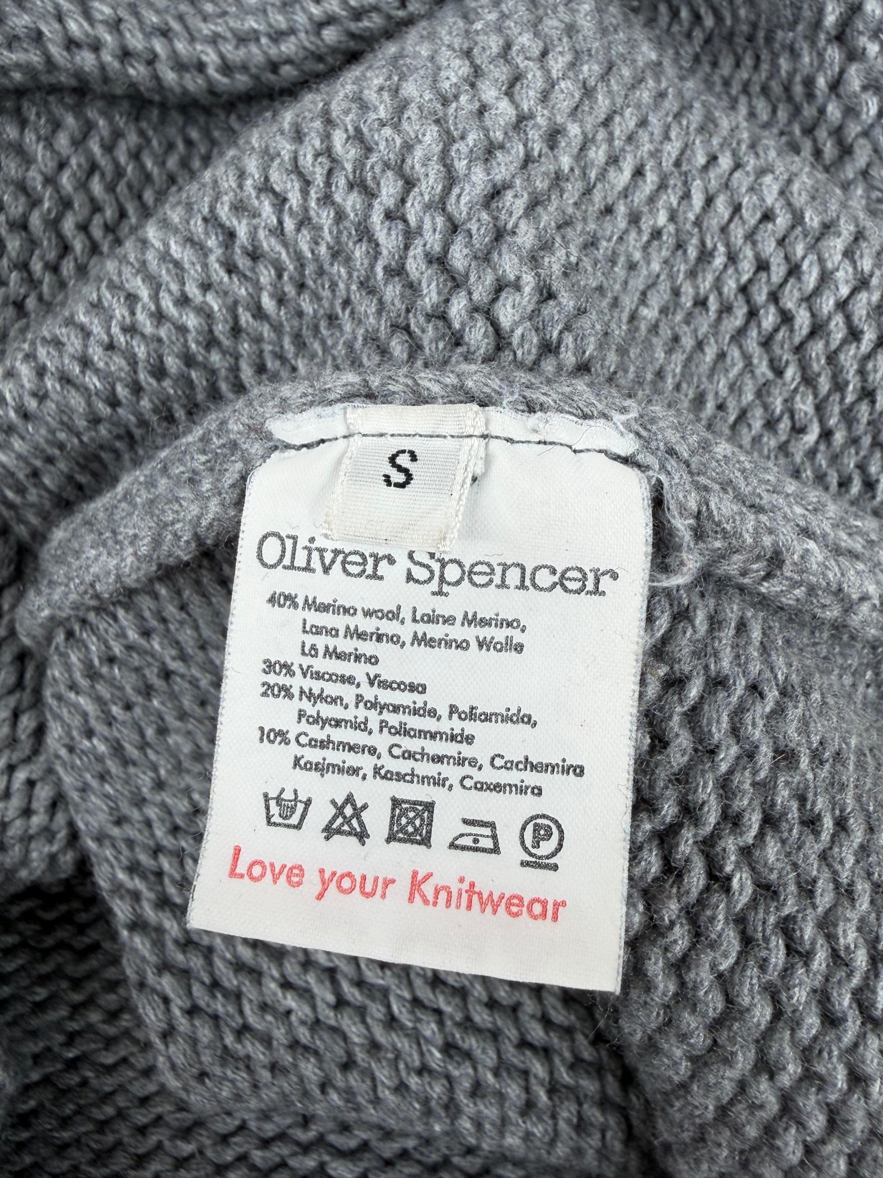 Oliver Spencer Grey Knitted Sweater - S