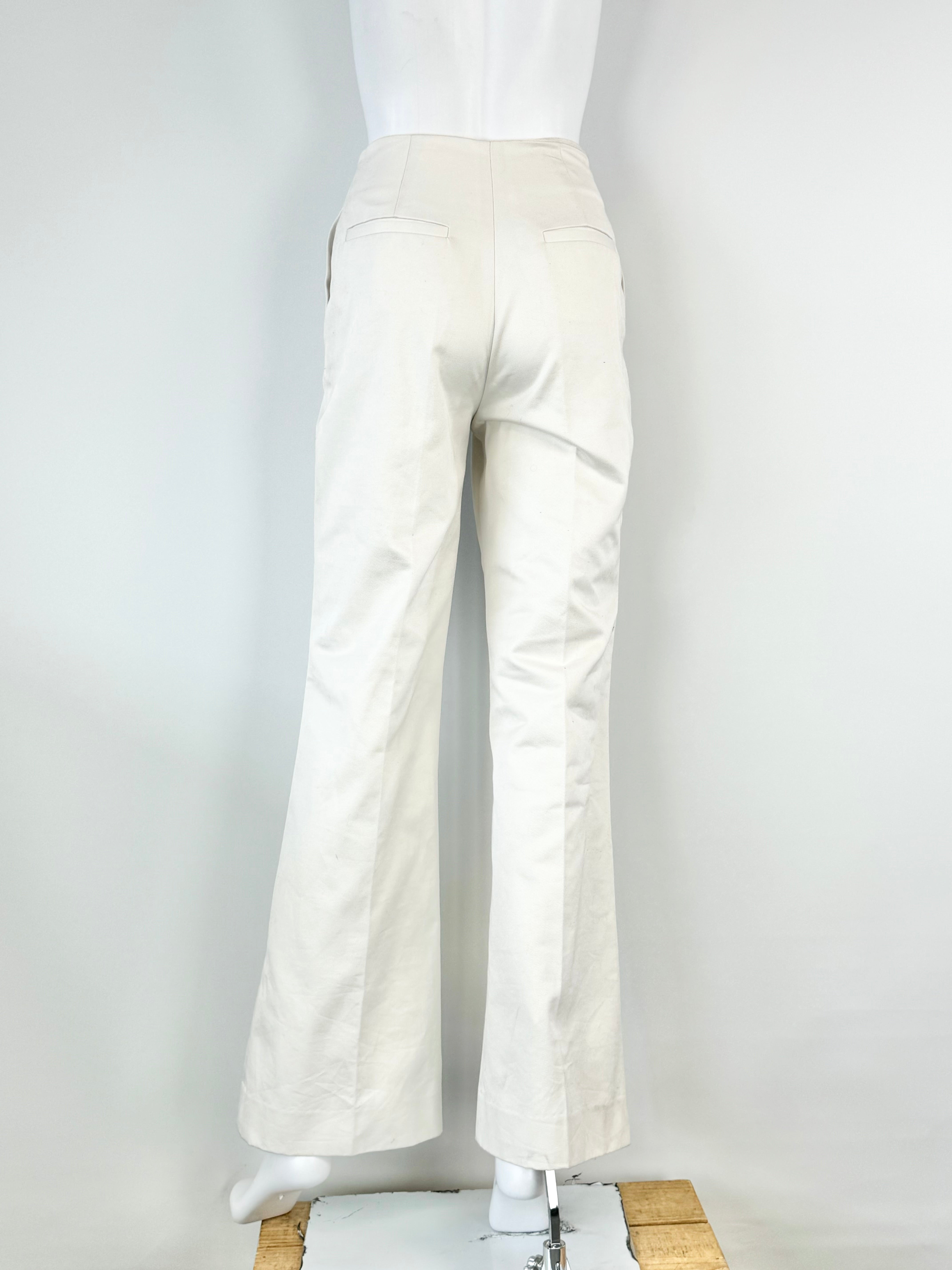Poet Studio 'Vir' Talc White Slacks NWT - AU6