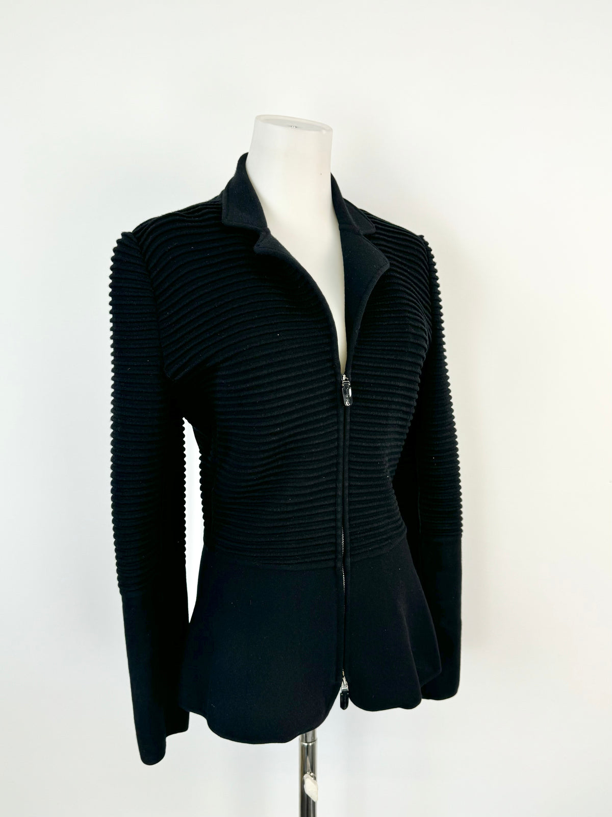 Giorgio Armani Black Knit Jacket - AU10
