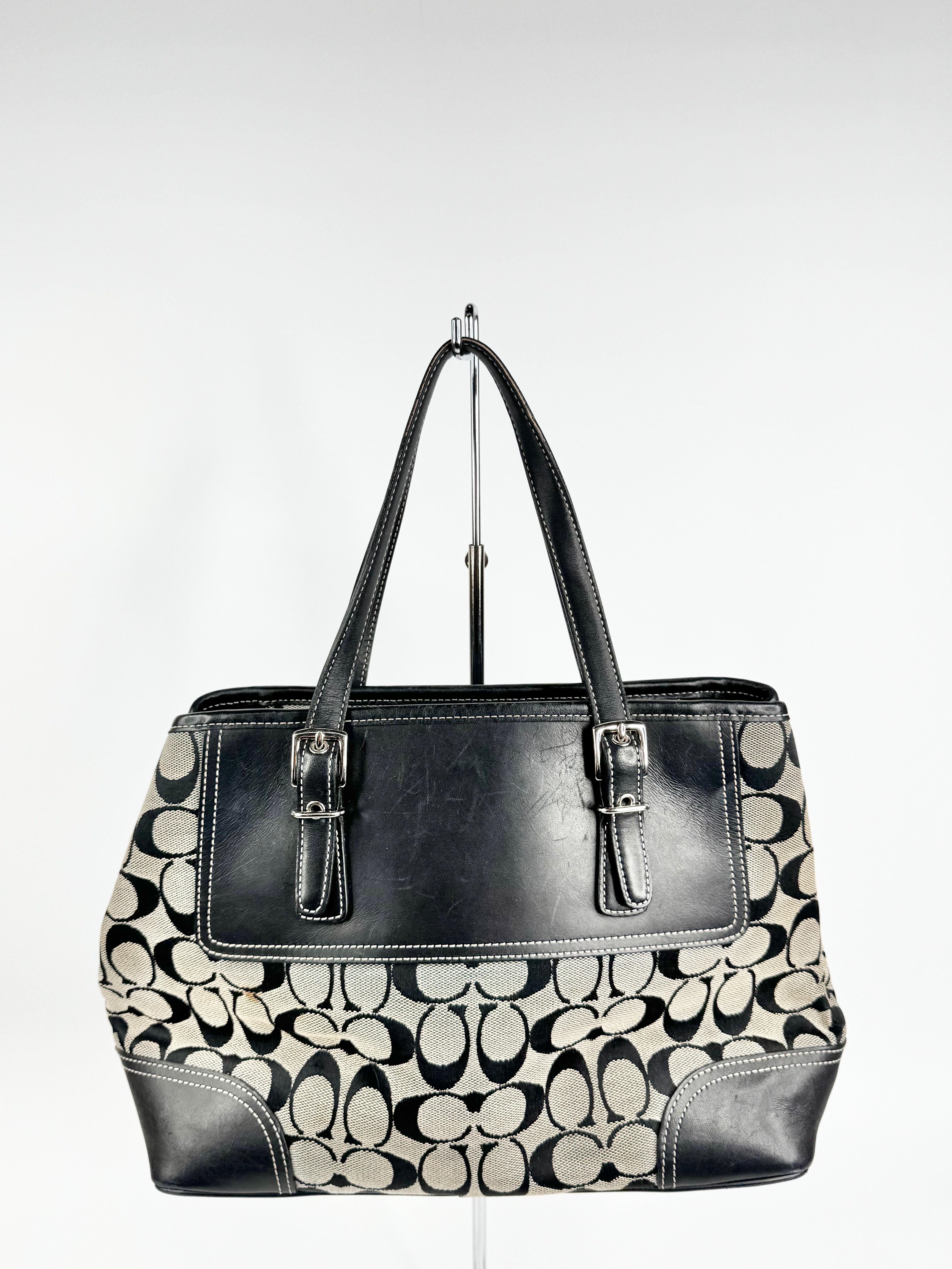 Coach 'Hampton' Monogram Shoulder Bag