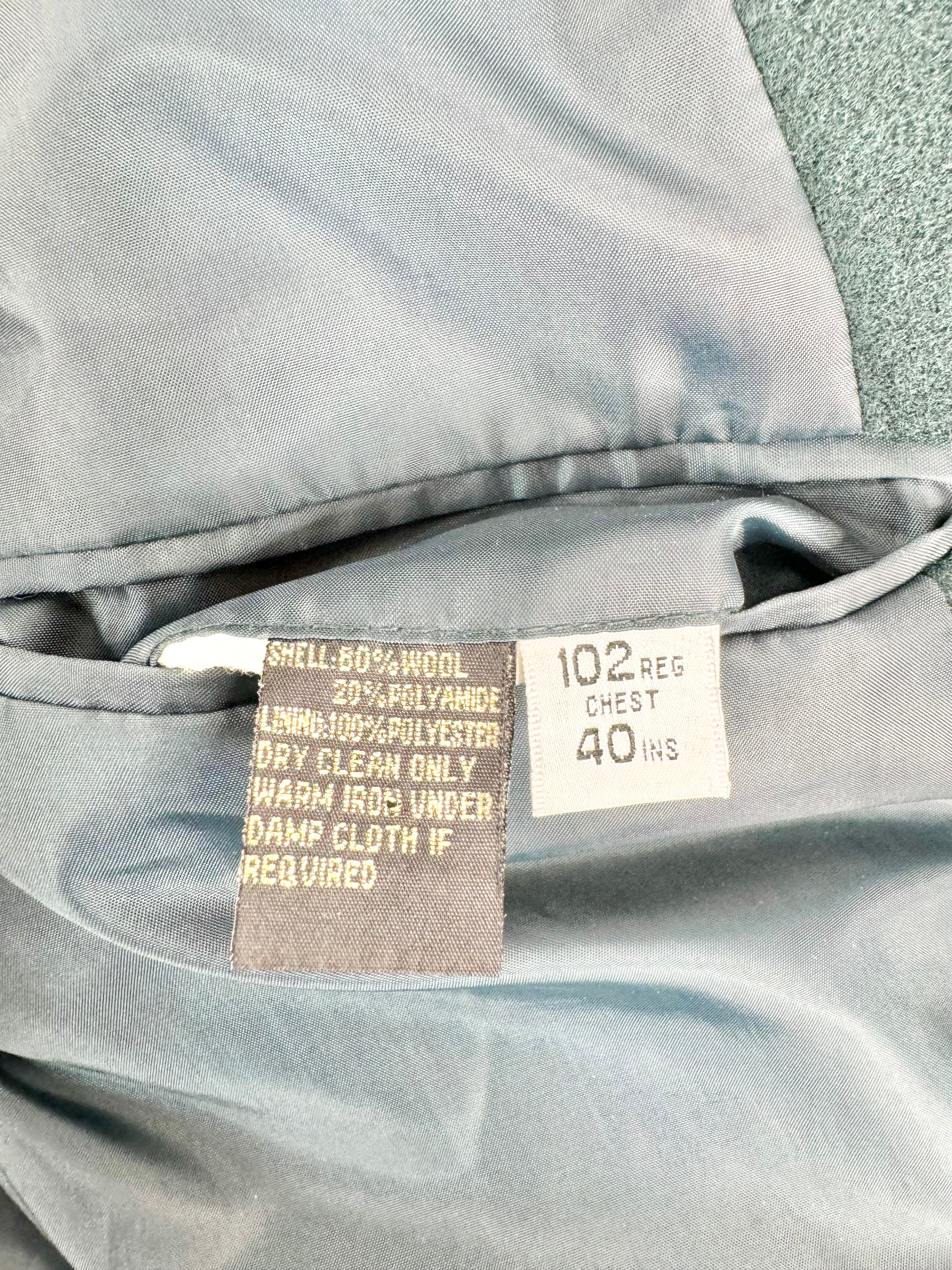 Vintage Giorgio Uomo Forest Green Wool Blazer - L