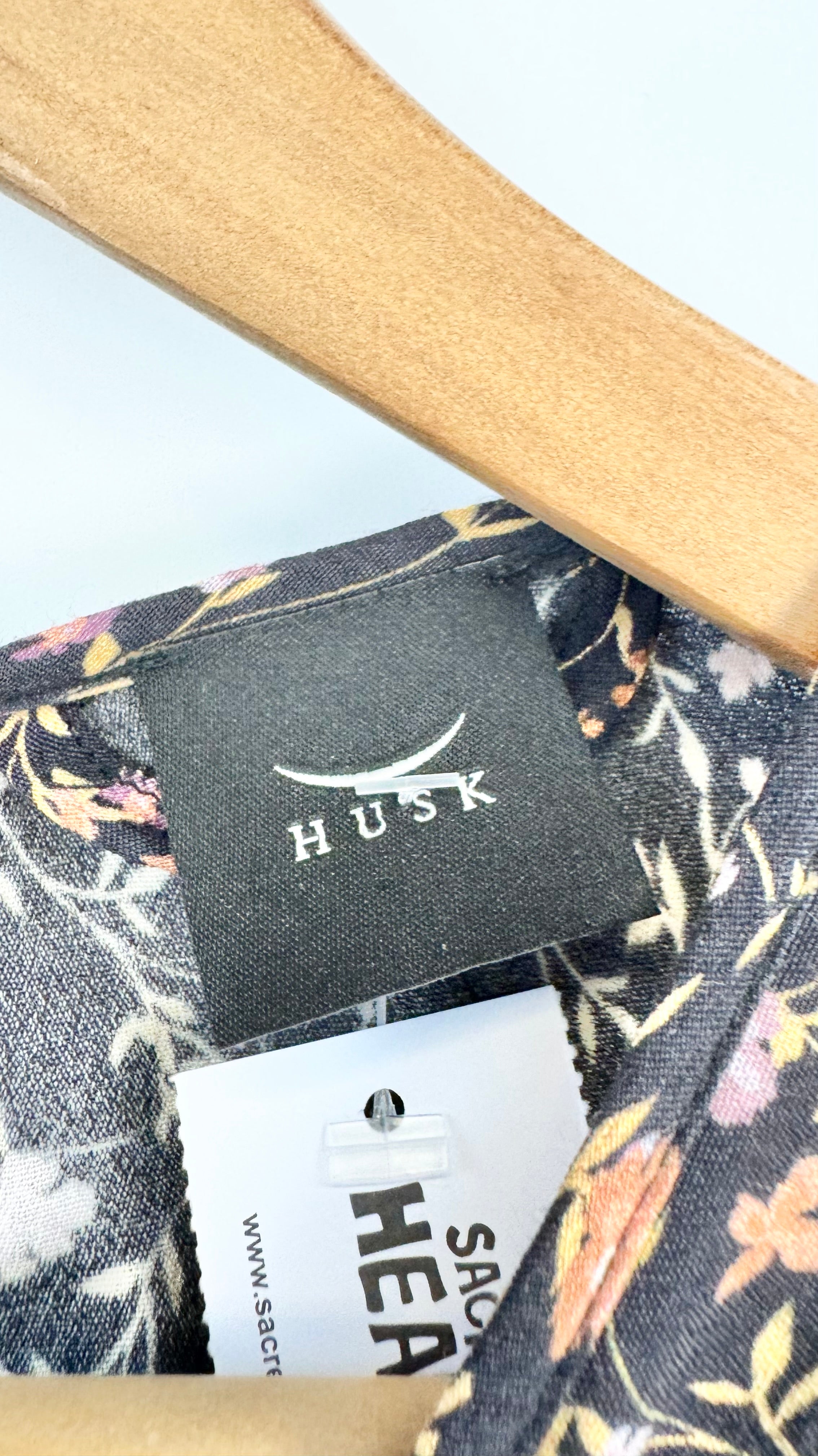 Husk Black Floral 'Garland' Maxi Dress - AU8