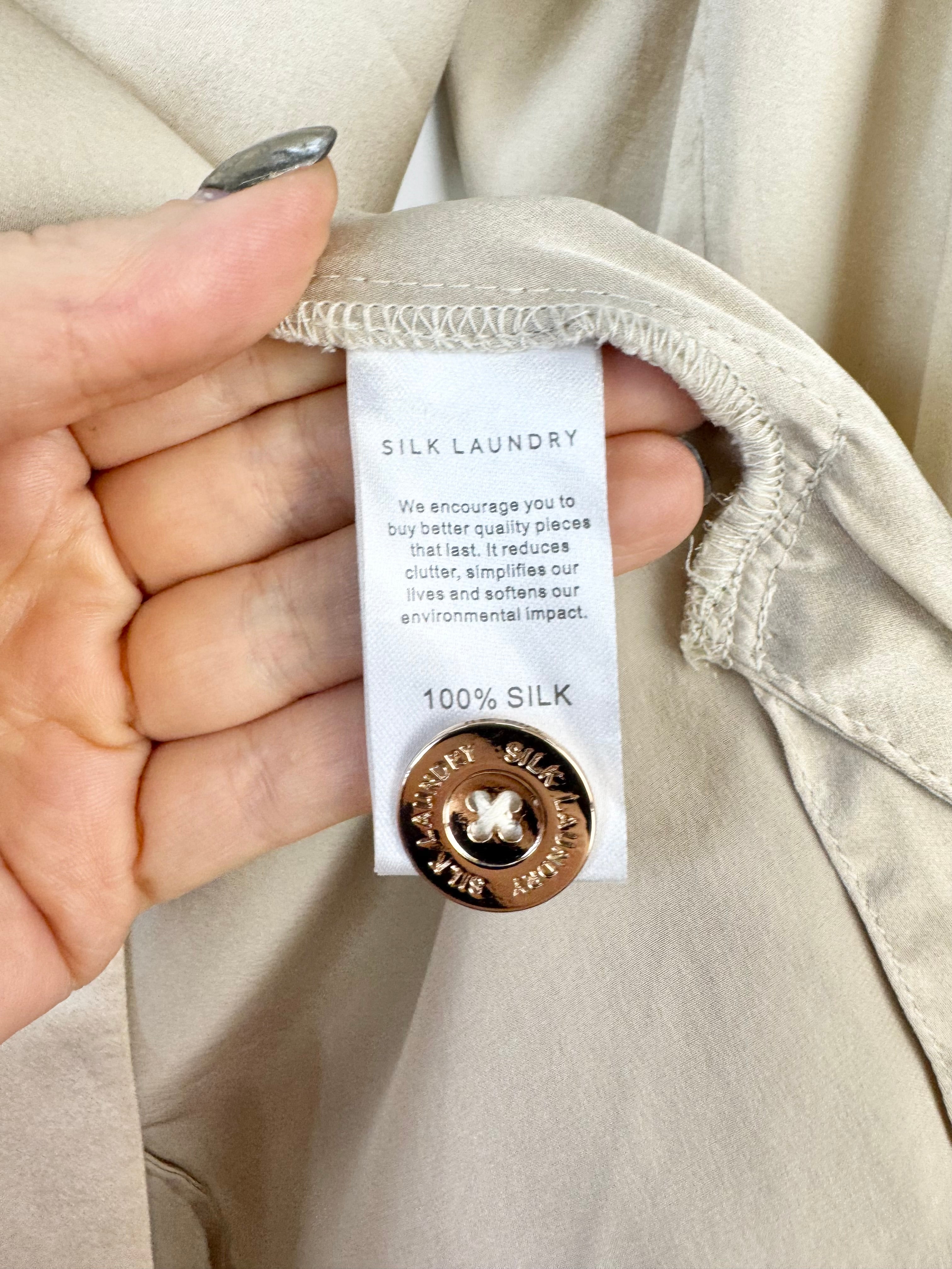 Silk Laundry Vanilla Creme Blazer - AU8/10