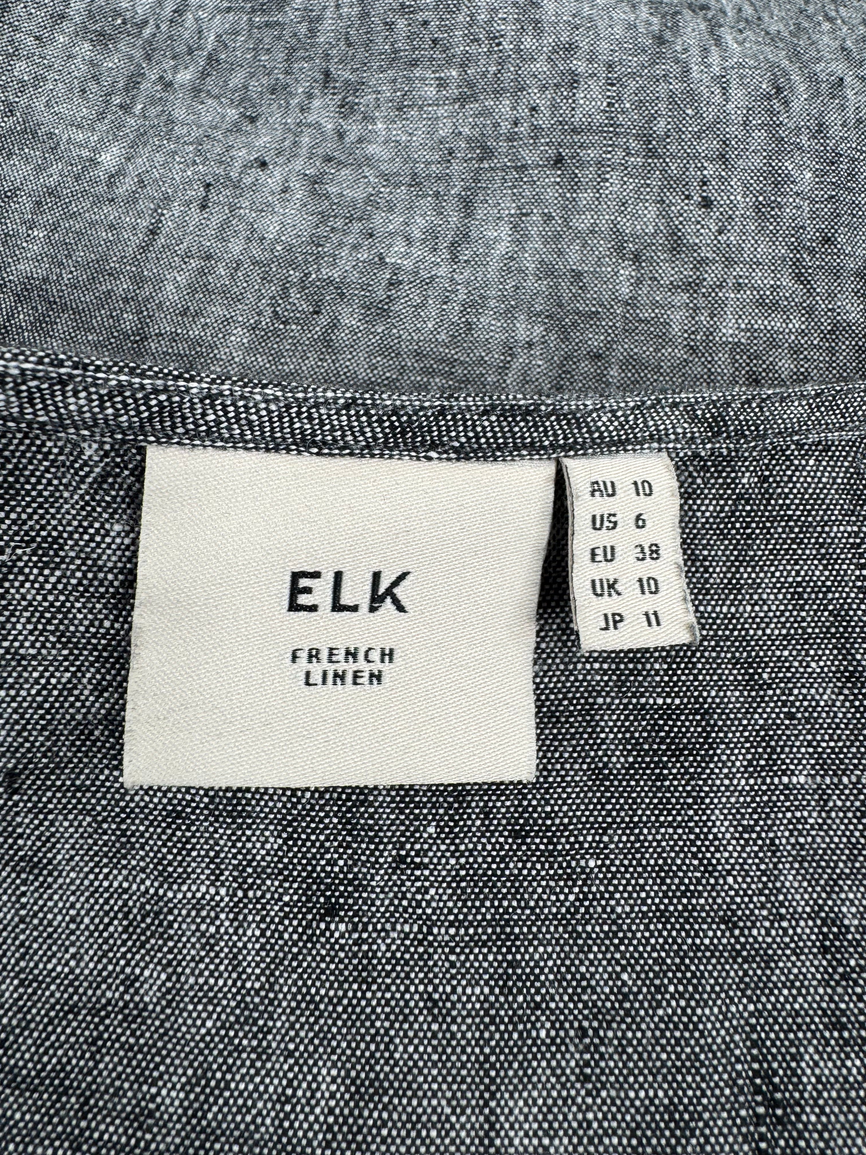 ELK Grey French Linen Tunic - AU10