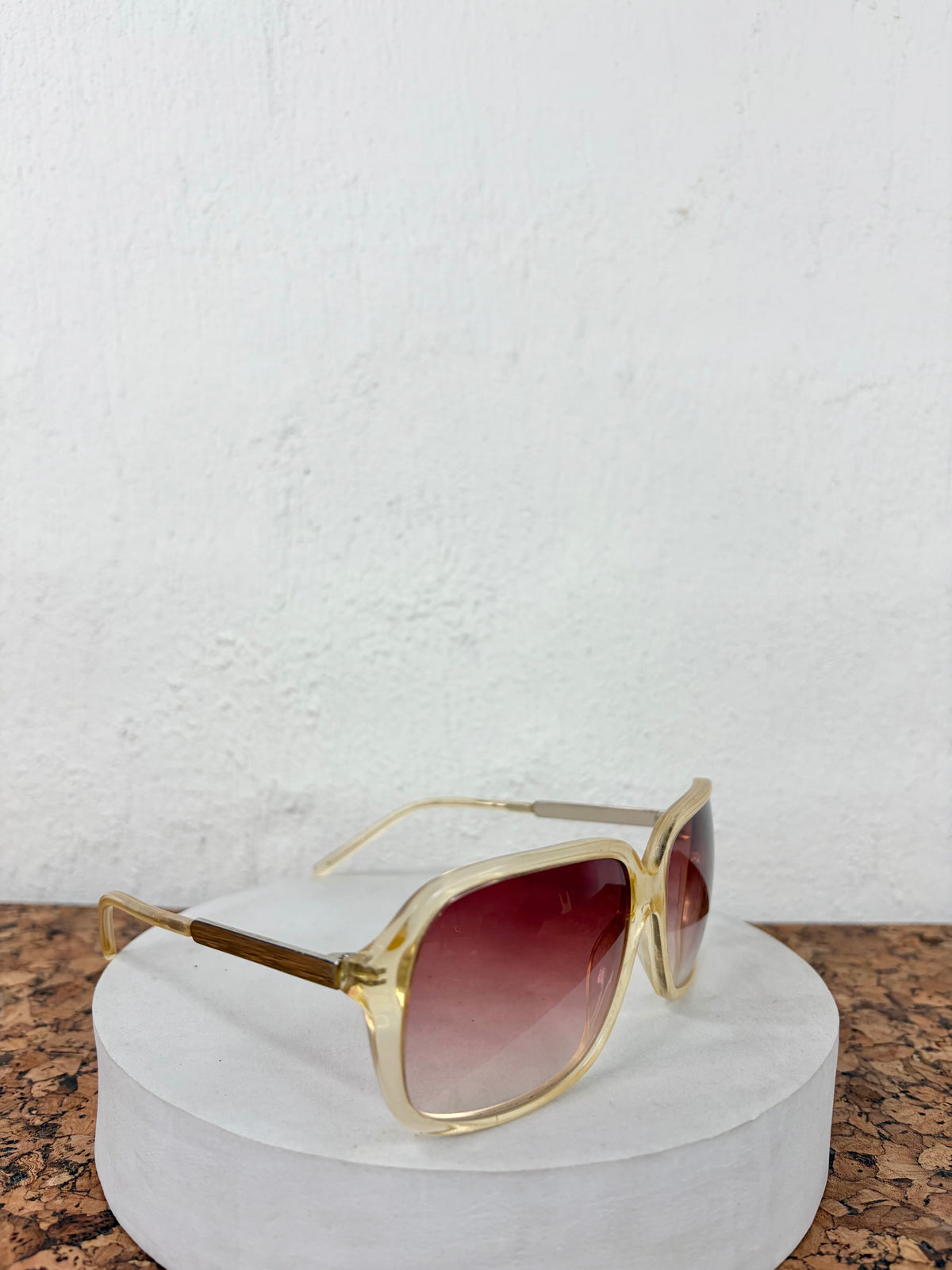 3.1 Philip Lim Sheer Yellow Retro Style Sunglasses