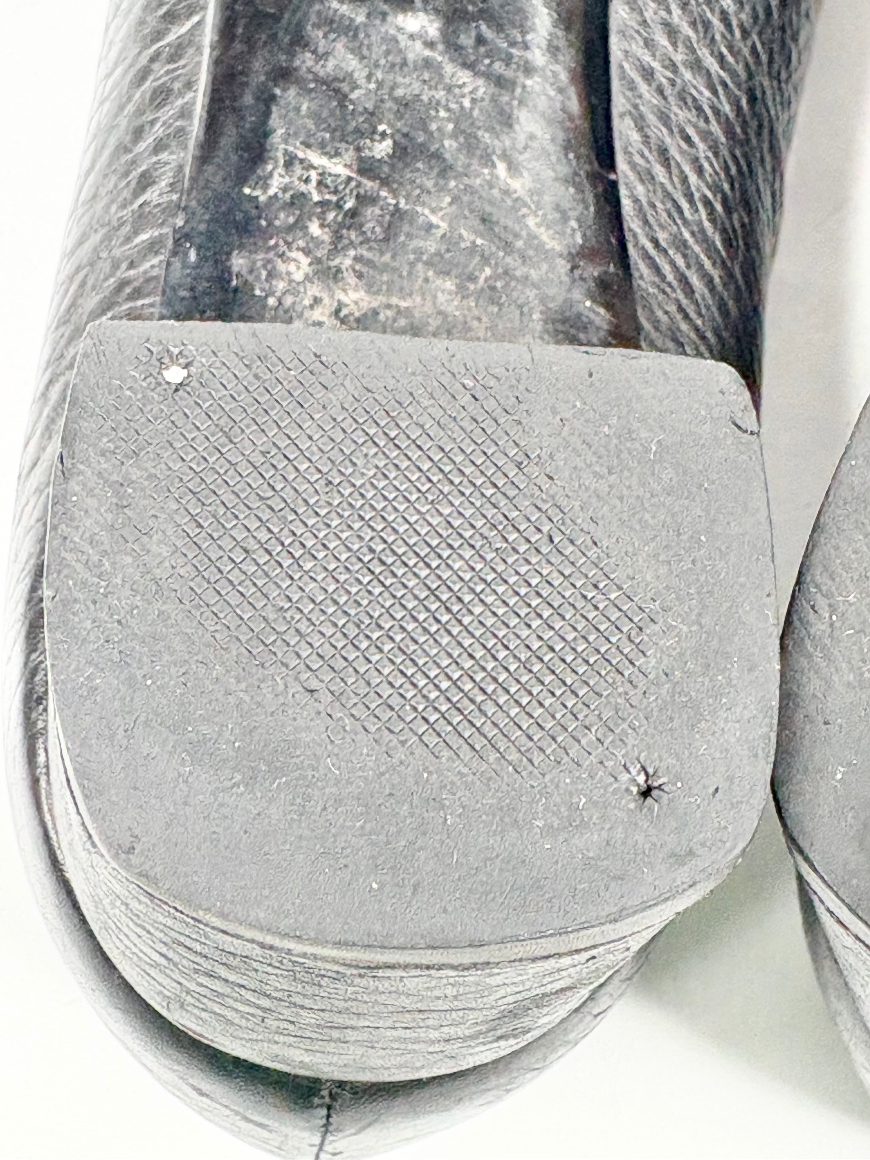 Gucci Black Pebbled Leather 'Cellarius' Flats - EU39