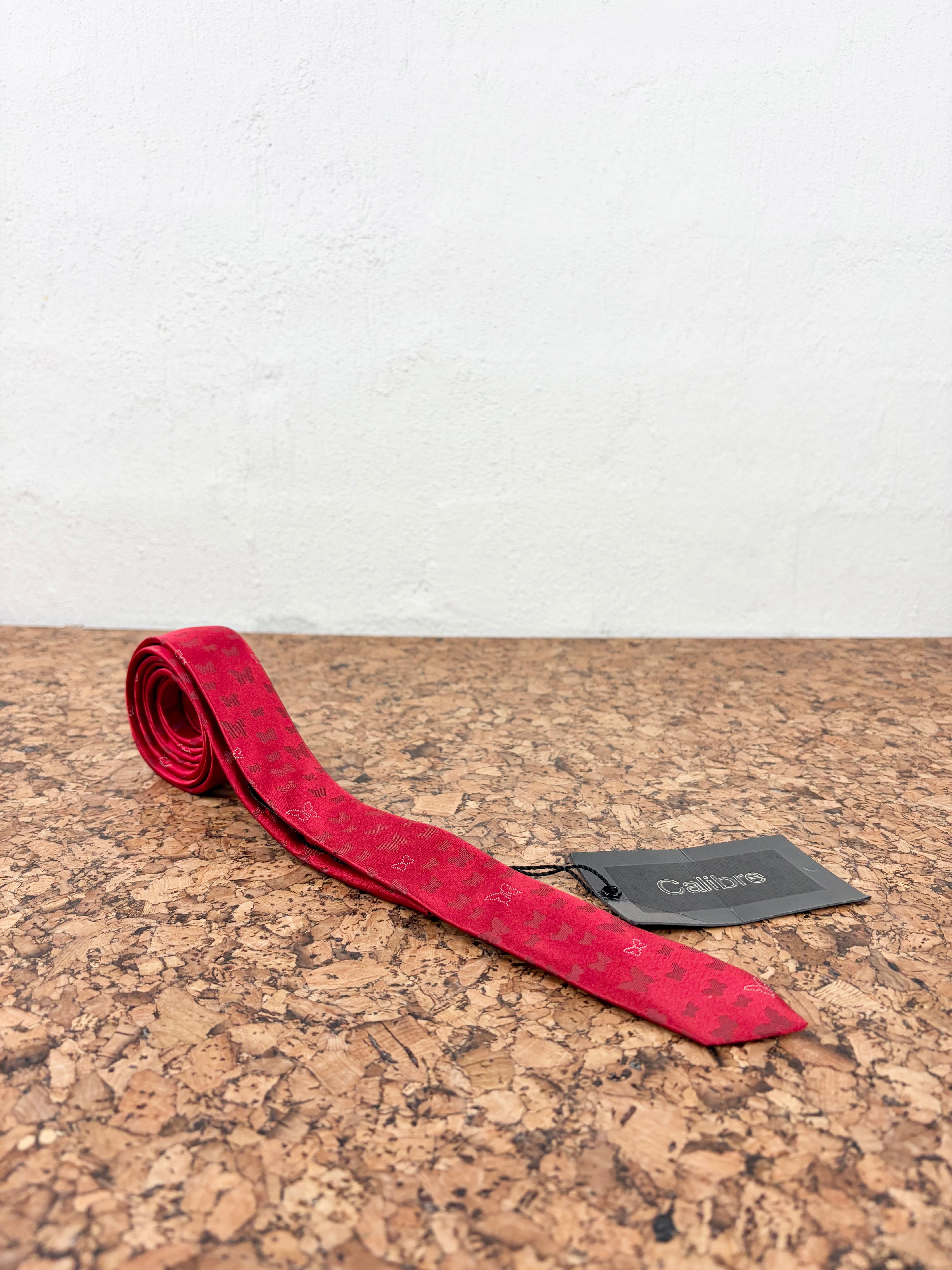 Calibre Red Butterfly Tie NWT