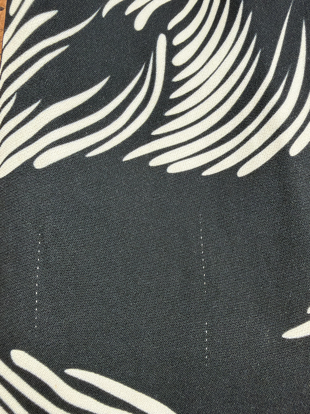 Victoria Beckham Black & Whtie Patterned Midi Dress - AU10