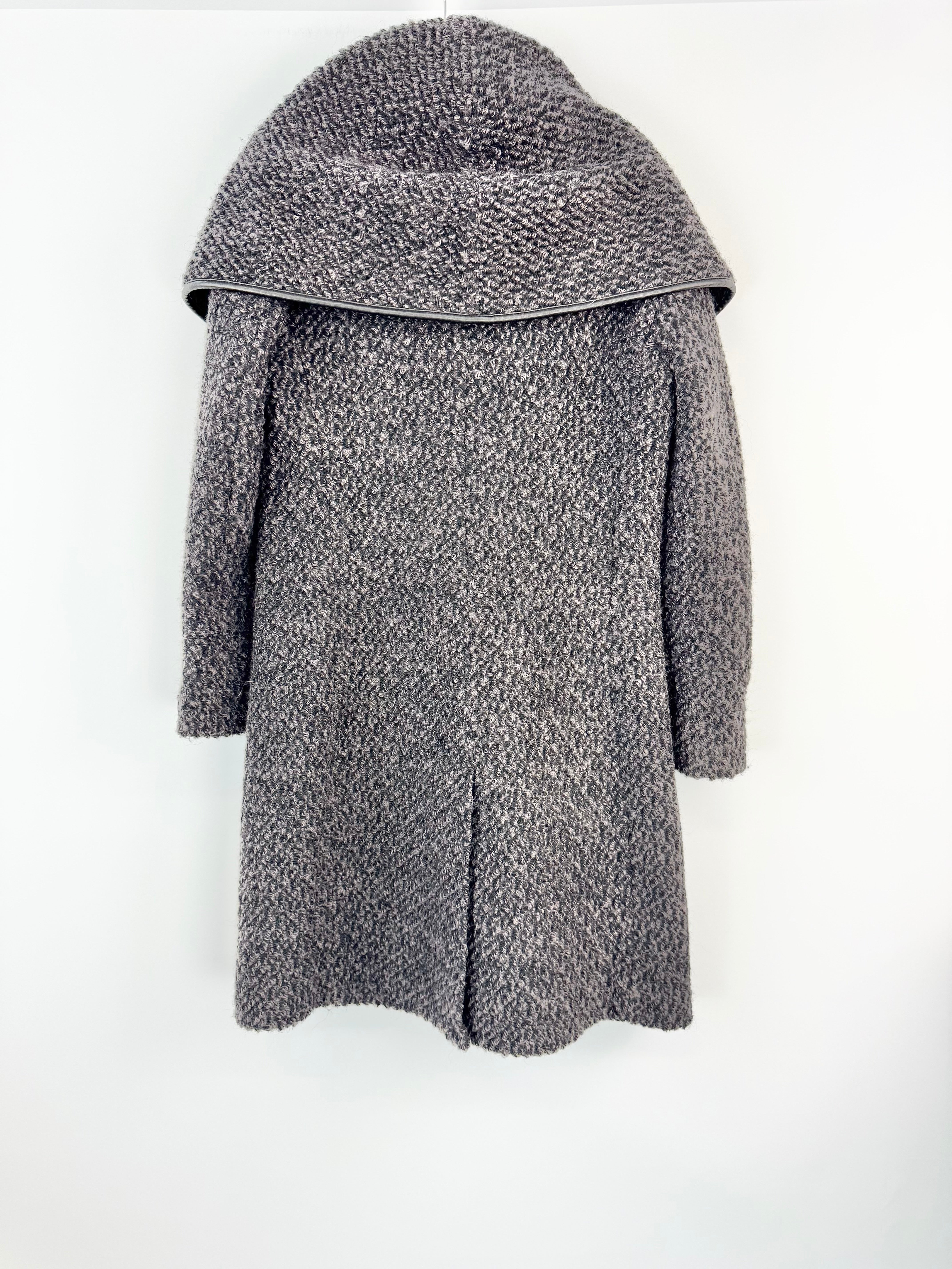 Donna Karen Grey Patterned Coat - AU8