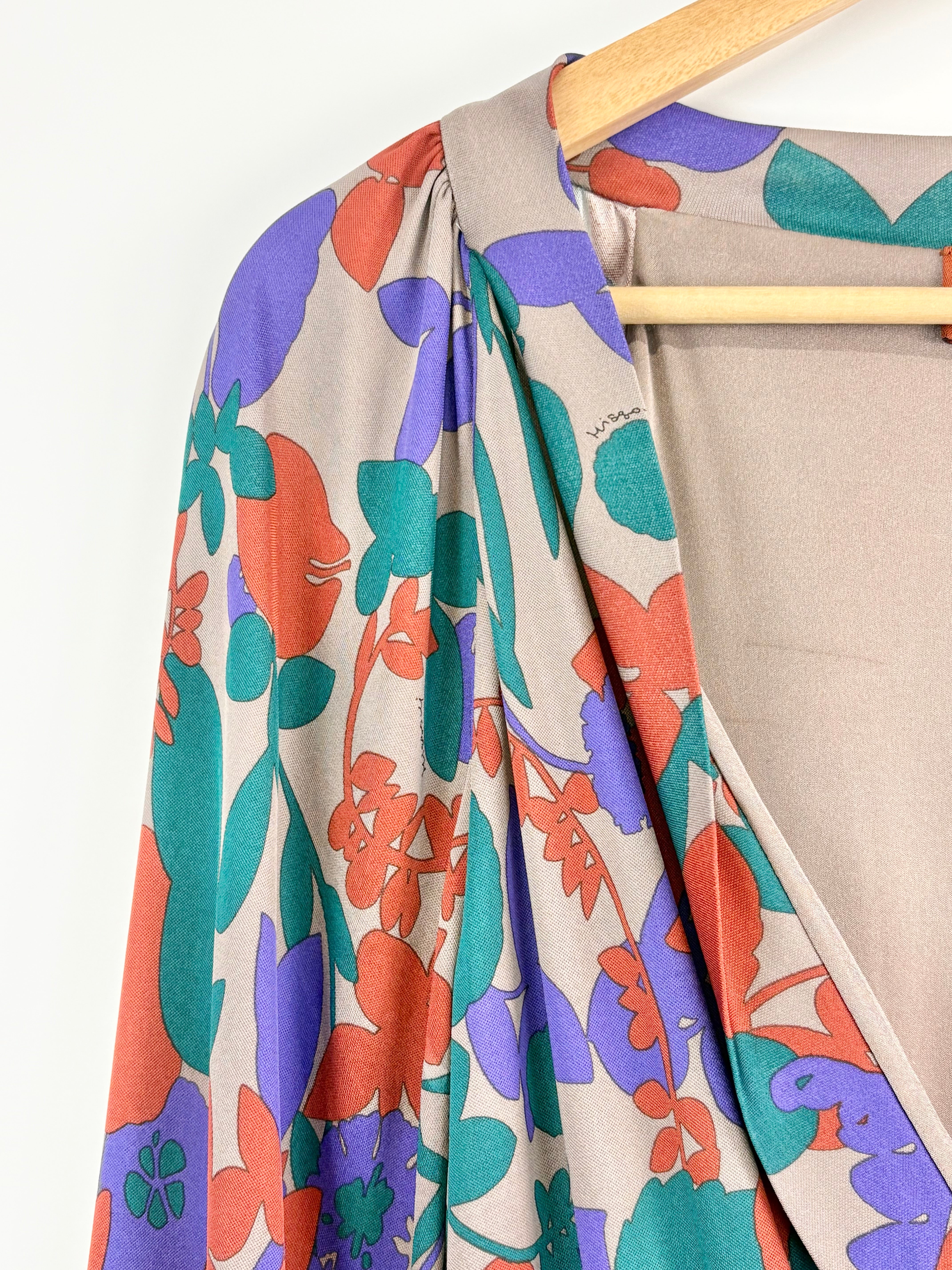 Missoni Multicolour Viscose Long Sleeve Dress - AU12/14
