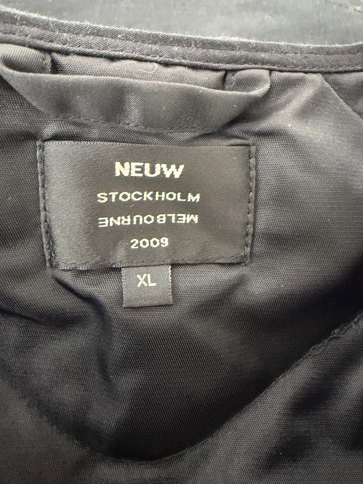 Neuw Black Zippered Technical Vest - XL