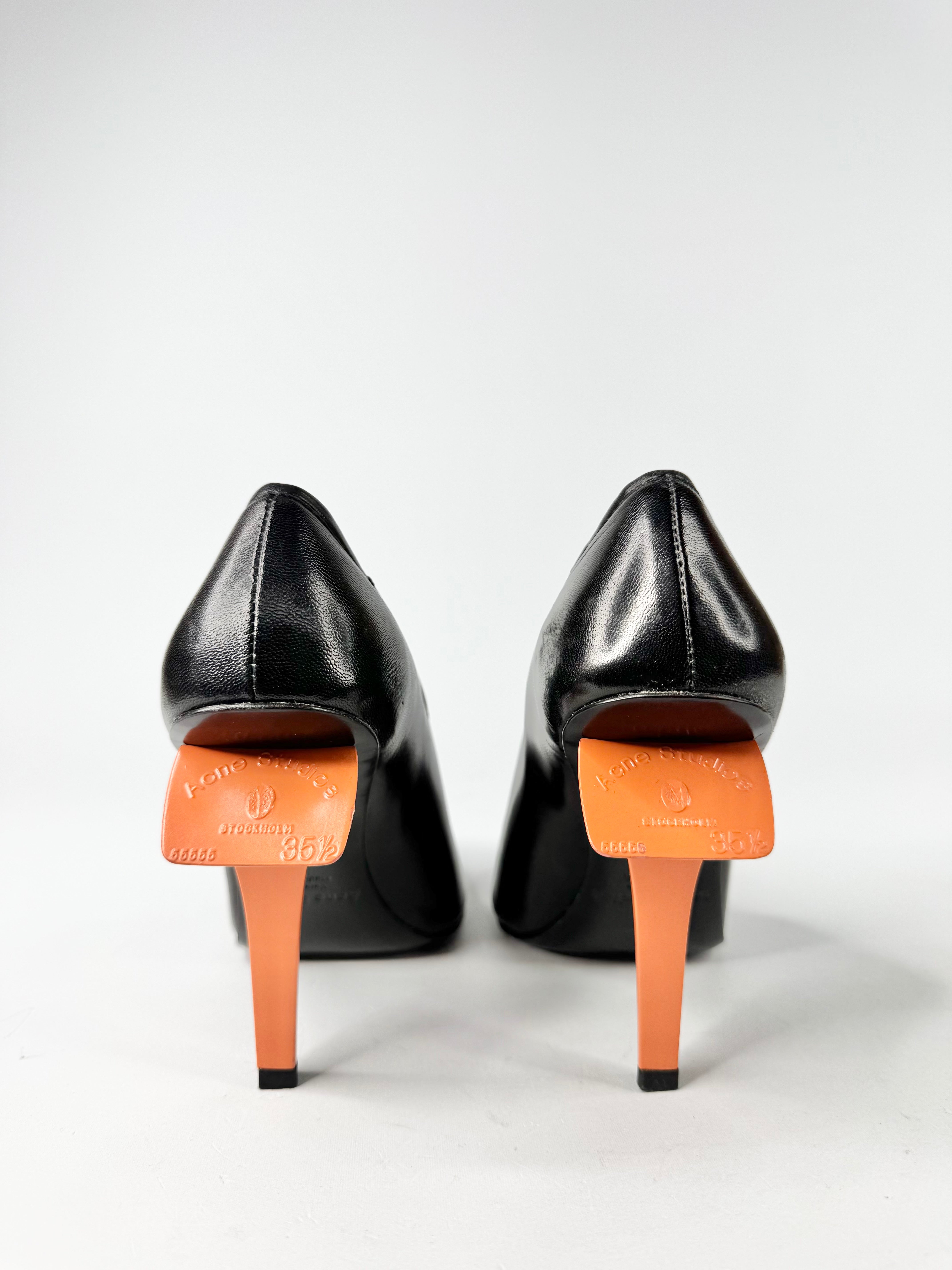 Acne Studios Black & Orange 'Jonelle' Pumps - EU35.5