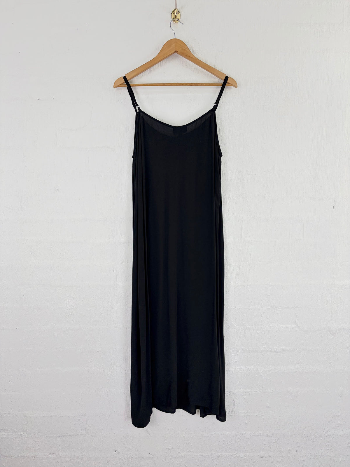 Nicola Waite Black Slip Style Dress - AU14/16