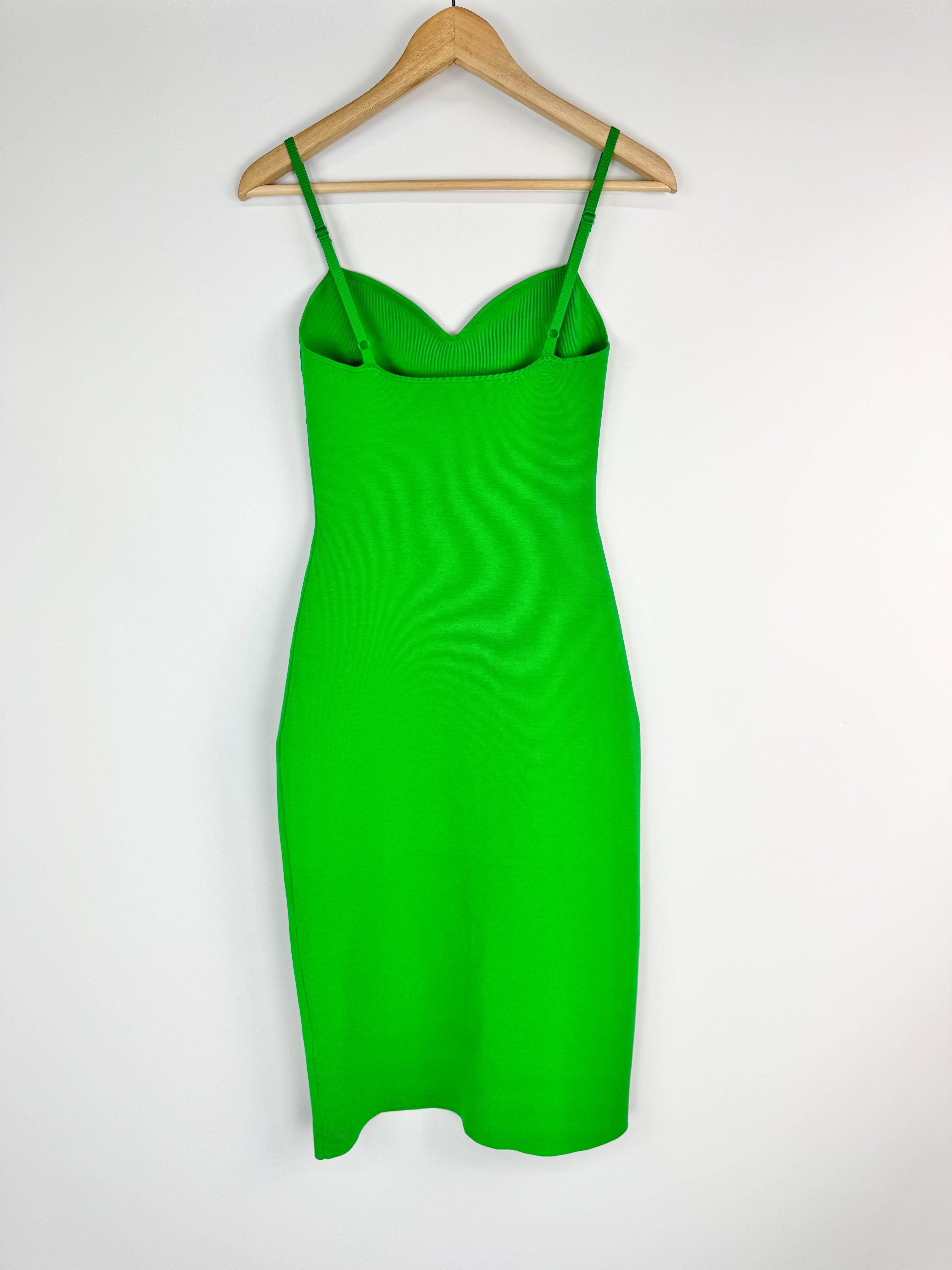 Babaton Bright Green Knit Body Con Dress - AU10