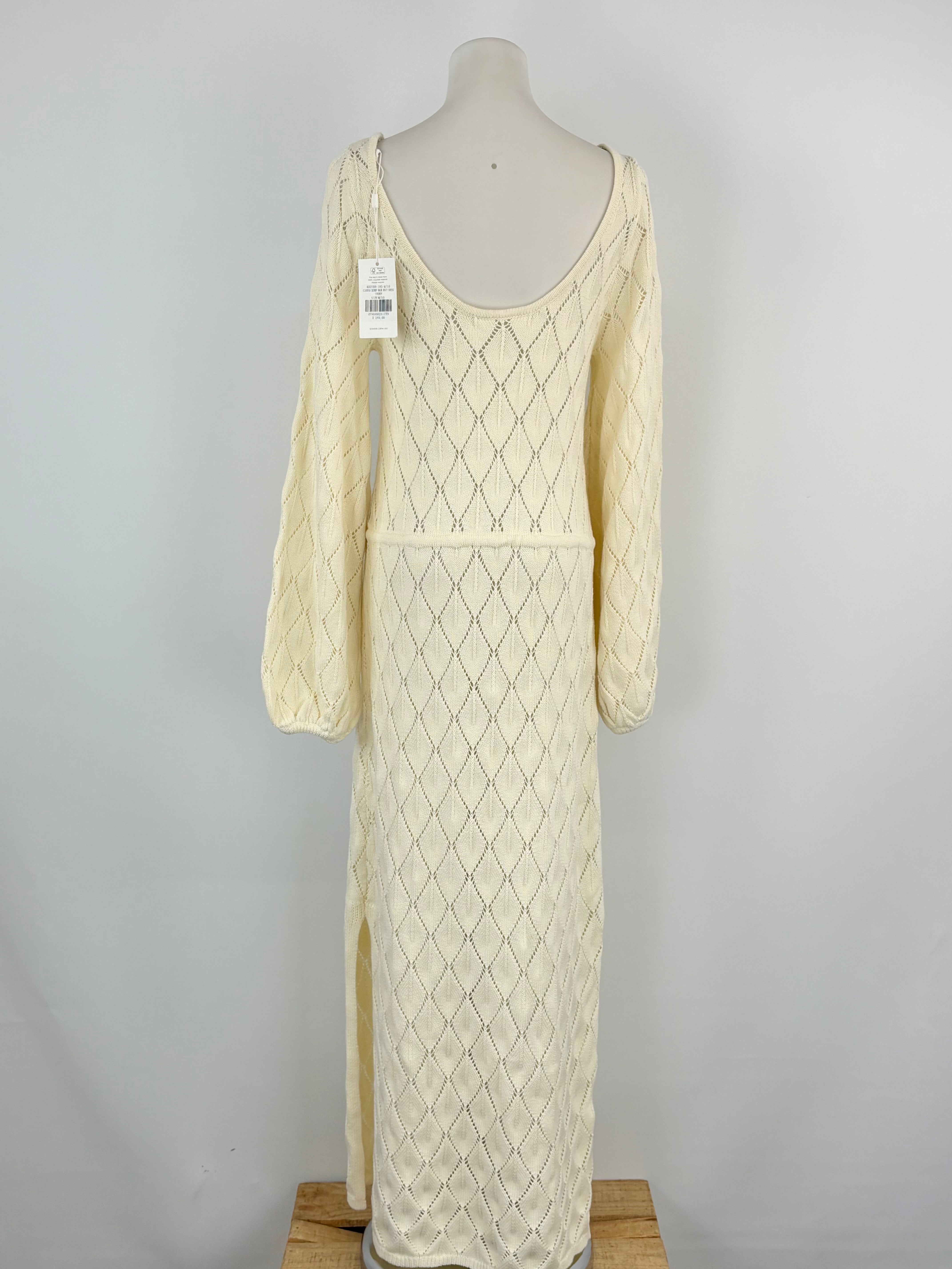 Kivari Ivory 'Claudia' Scoop Back Knit Dress - AU10