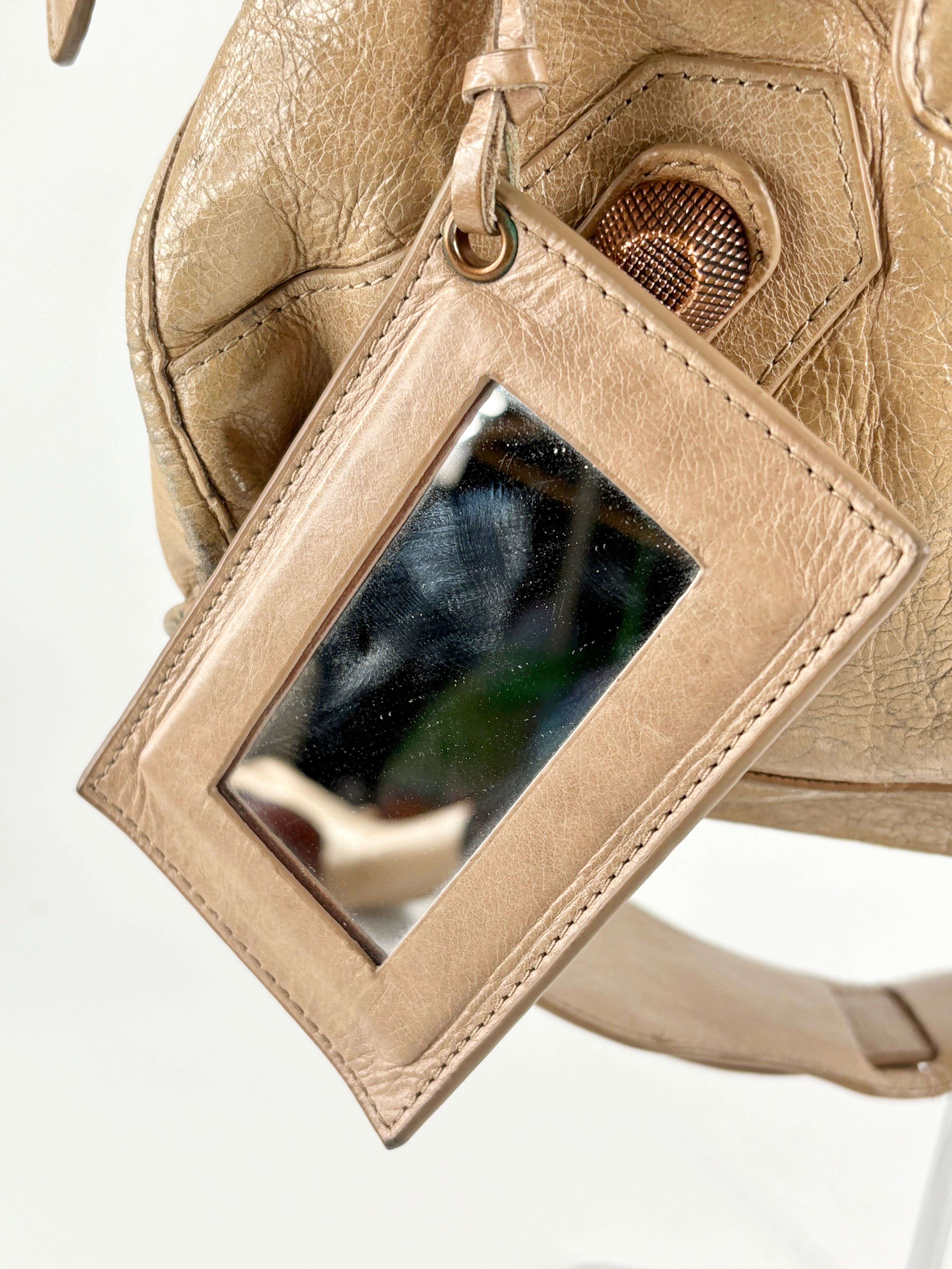 Balenciaga Beige Leather 'Giant 21' Handbag
